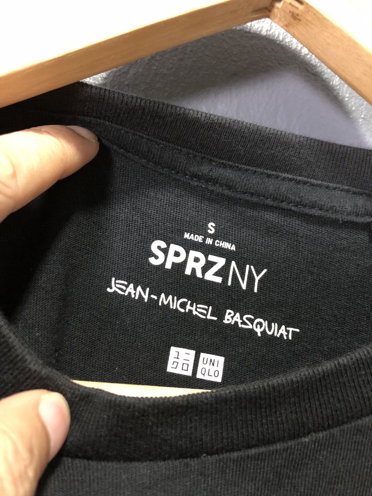 VINTAGE ESTATE OF JEAN-MICHEL BASQUIAT x UNIQLO ART SHIRT