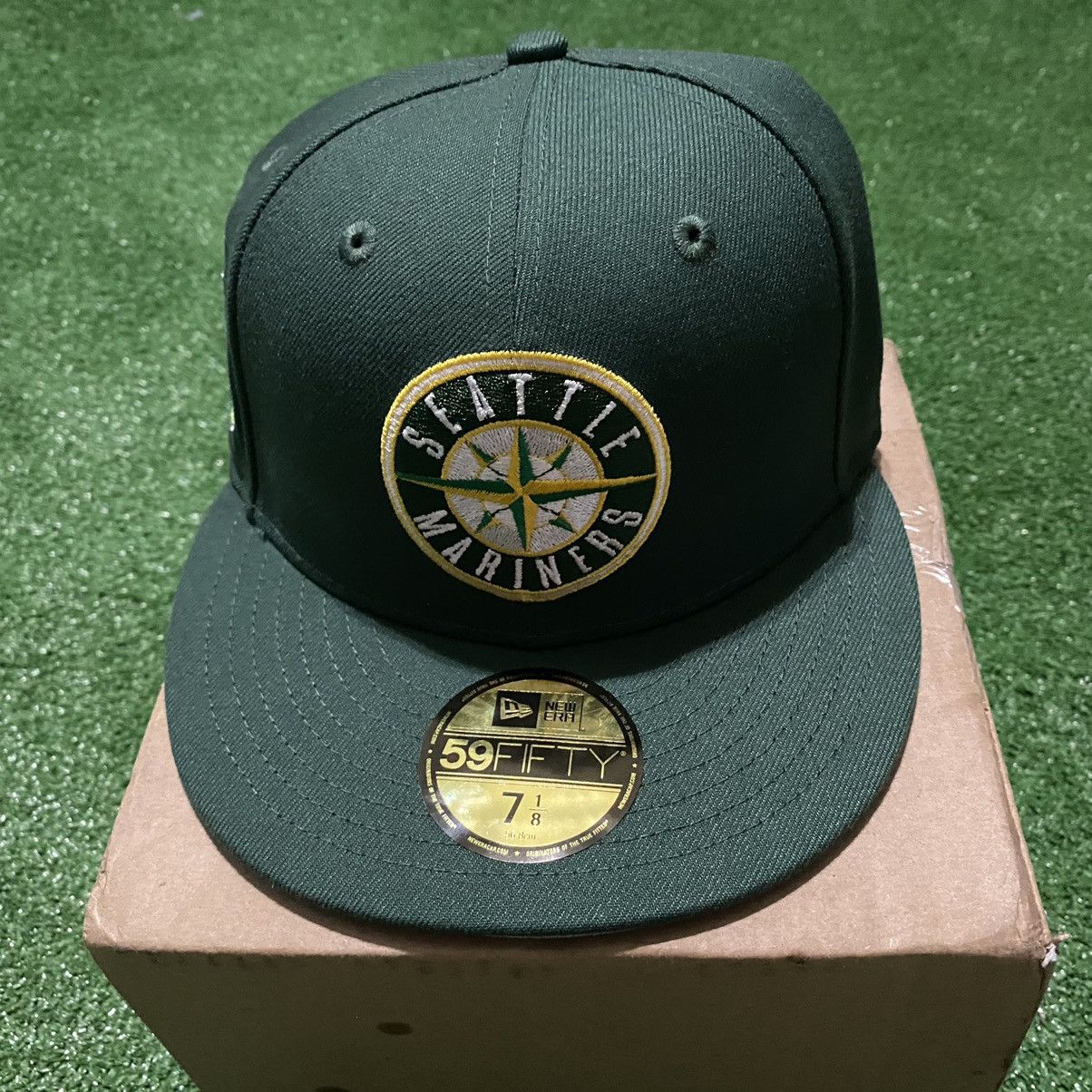 Hat Club 59FIFTY Seattle Mariners 25th Sonic Cool Fashion Green Yellow UV 7  1/4