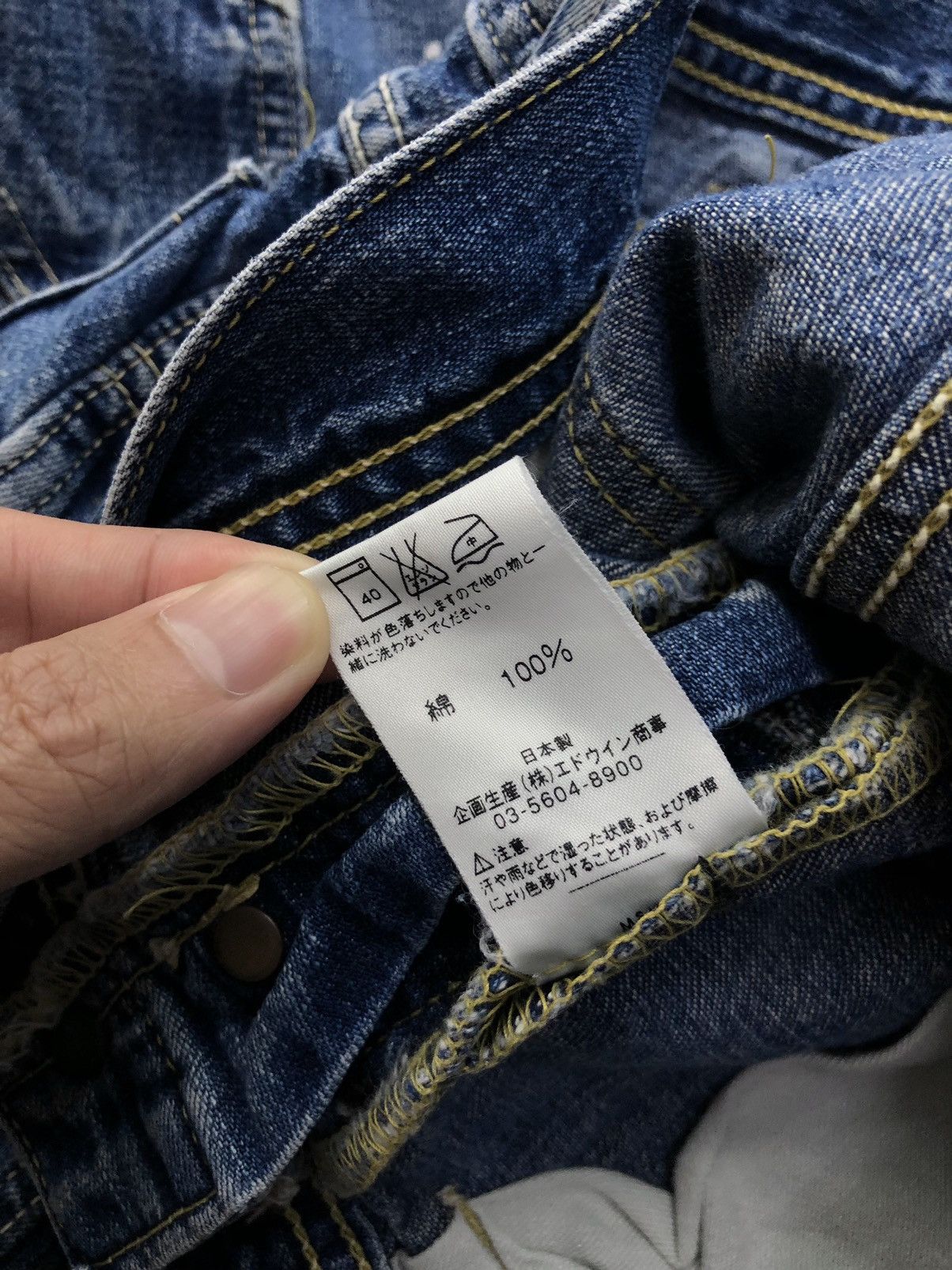 Lee Vintage Lee Paint Splatter Carpenter Faded Blue Jeans Size US 32 / EU 48 - 17 Thumbnail