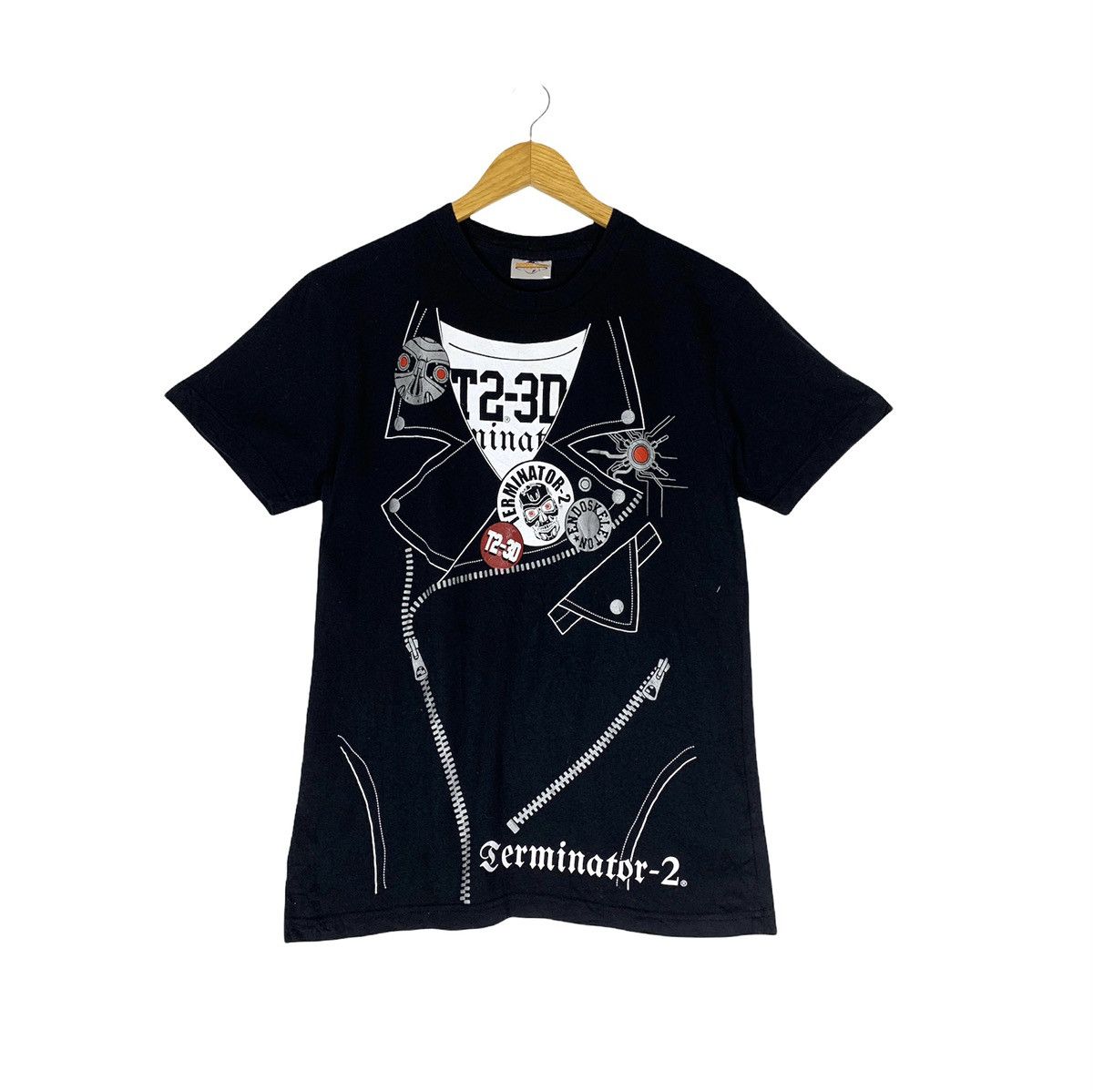 Universal Studios × Vintage Vintage Y2K Terminator 2 3D Endokeleton Shirt Size US M / EU 48-50 / 2 - 1 Thumbnail