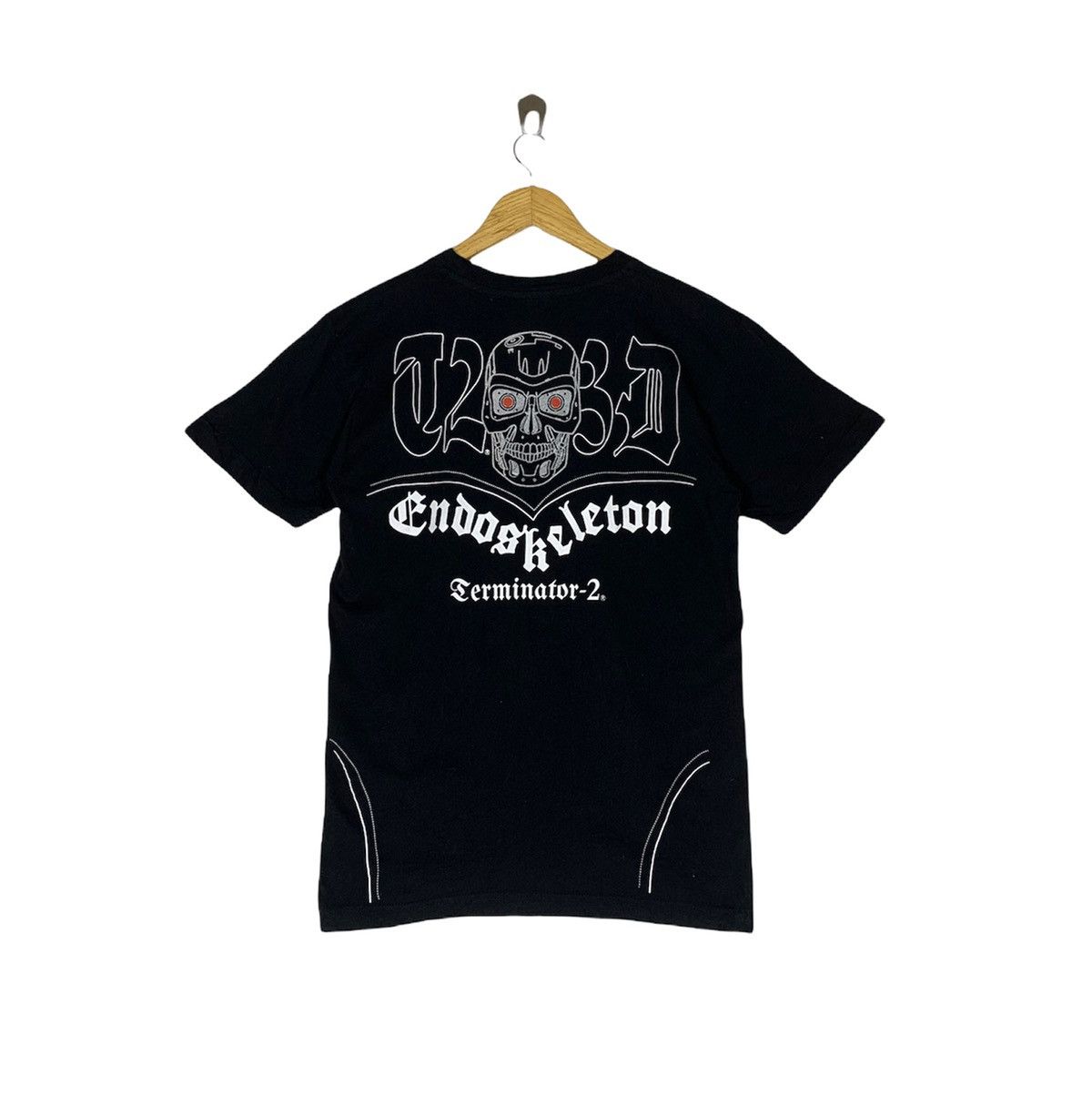Universal Studios × Vintage Vintage Y2K Terminator 2 3D Endokeleton Shirt Size US M / EU 48-50 / 2 - 2 Thumbnail