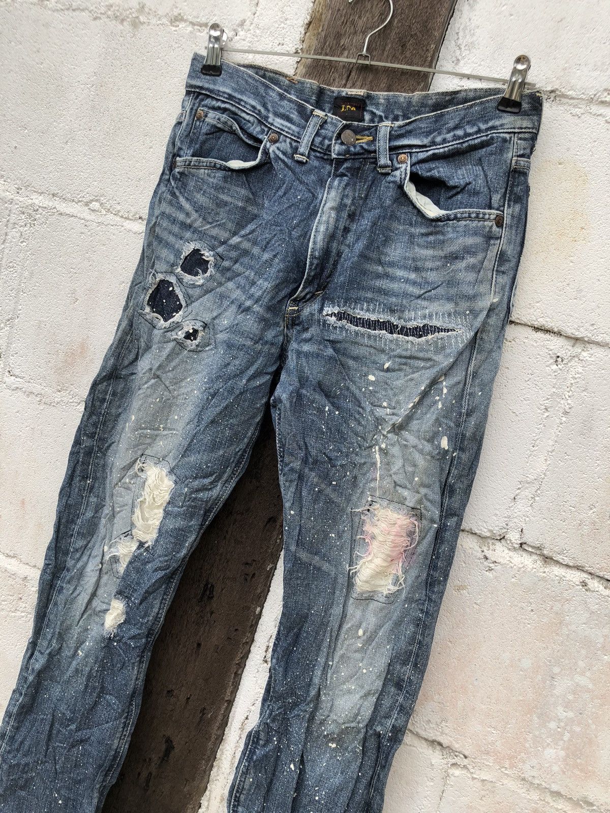 Lee Denim Jeans LEE Destress Size US 31 - 3 Thumbnail