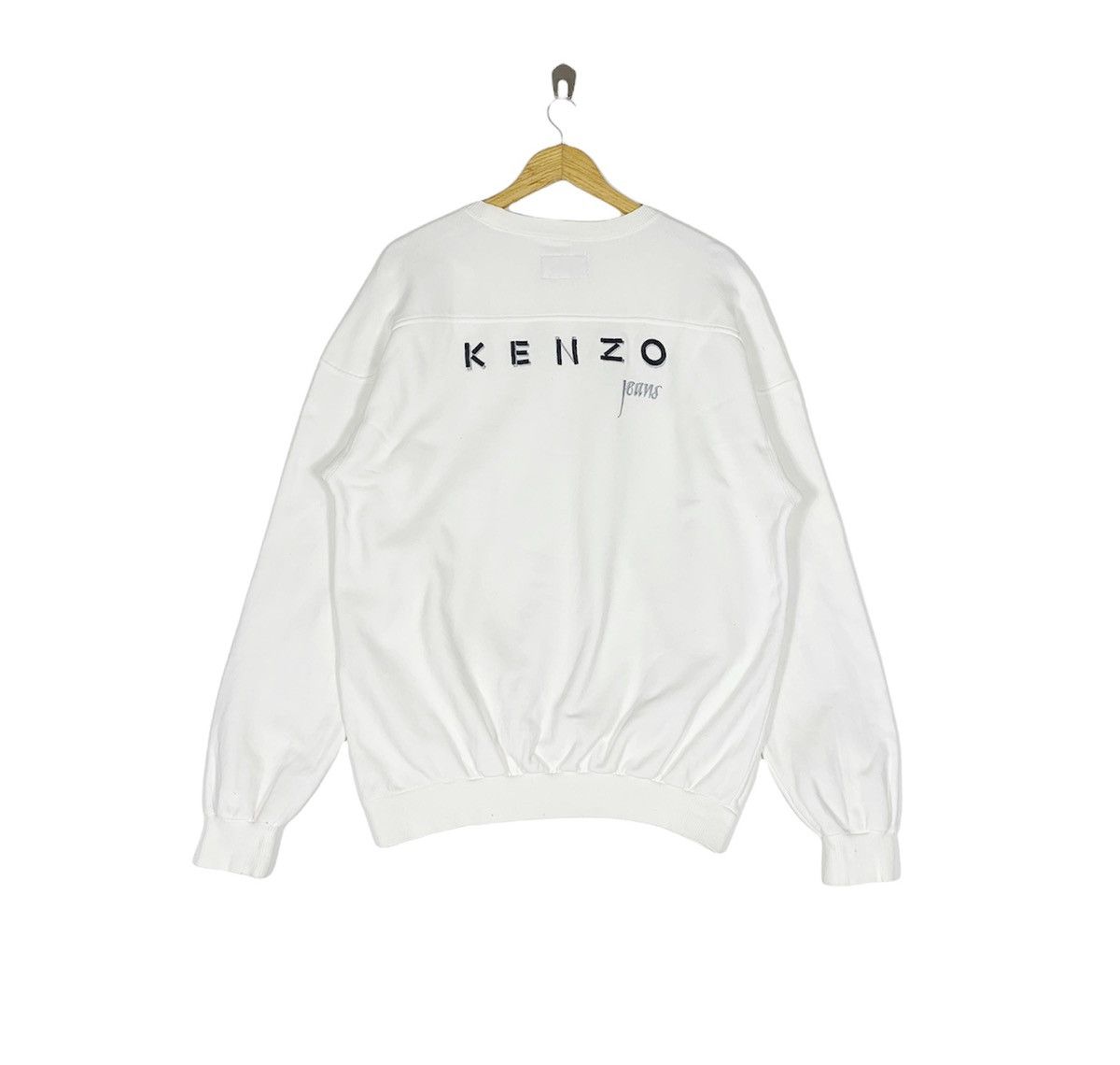 Kenzo Vintage Kenzo Jeans Sweatshirt Embroidered Logo Size US L / EU 52-54 / 3 - 1 Thumbnail