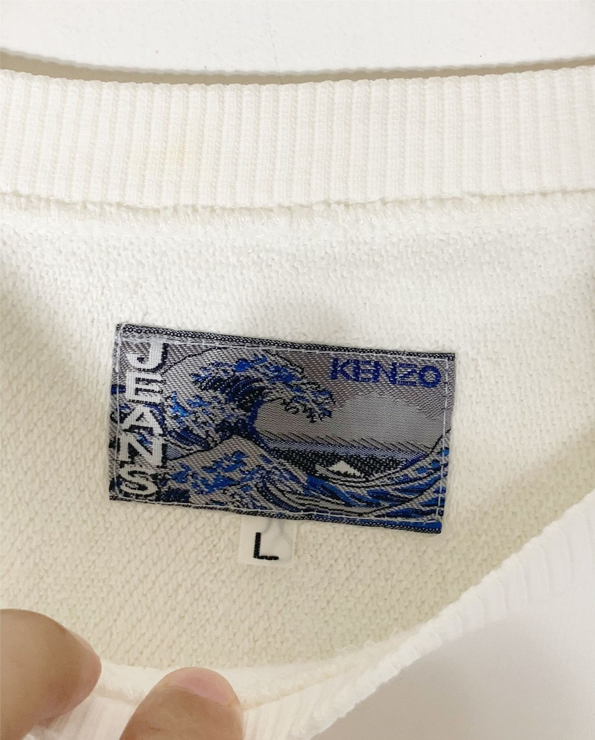 Kenzo Vintage Kenzo Jeans Sweatshirt Embroidered Logo Size US L / EU 52-54 / 3 - 4 Thumbnail