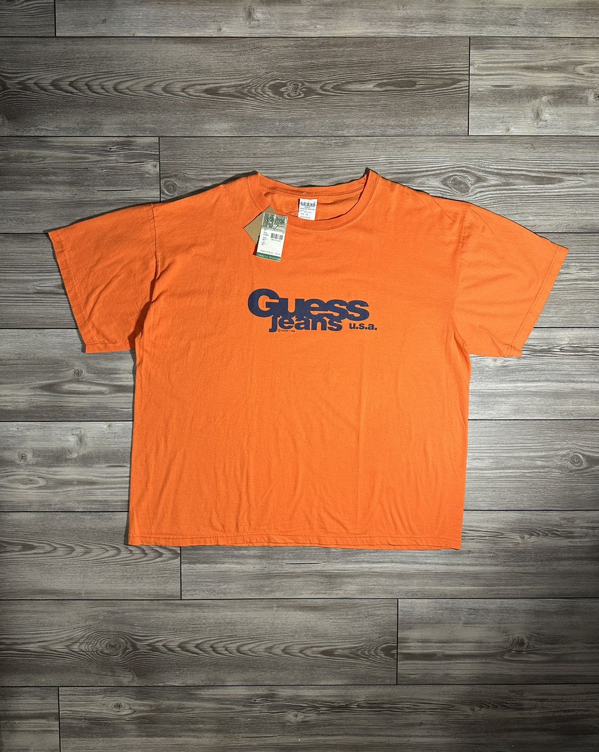 Guess Vintage 90’s Guess Jeans T Shirt Size US XXL / EU 58 / 5 - 1 Thumbnail