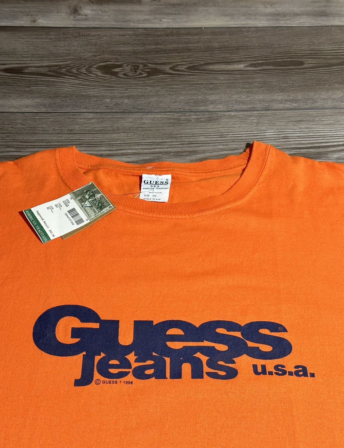 Guess Vintage 90’s Guess Jeans T Shirt Size US XXL / EU 58 / 5 - 2 Thumbnail