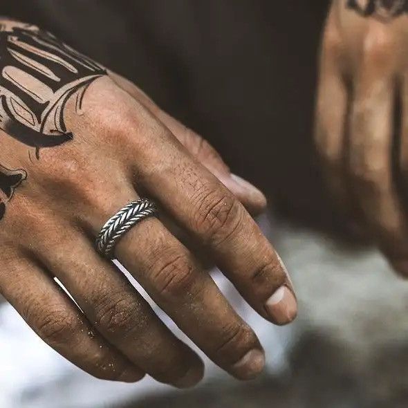 Jewelry × Vintage Twisted Rope Ring Size ONE SIZE - 2 Thumbnail