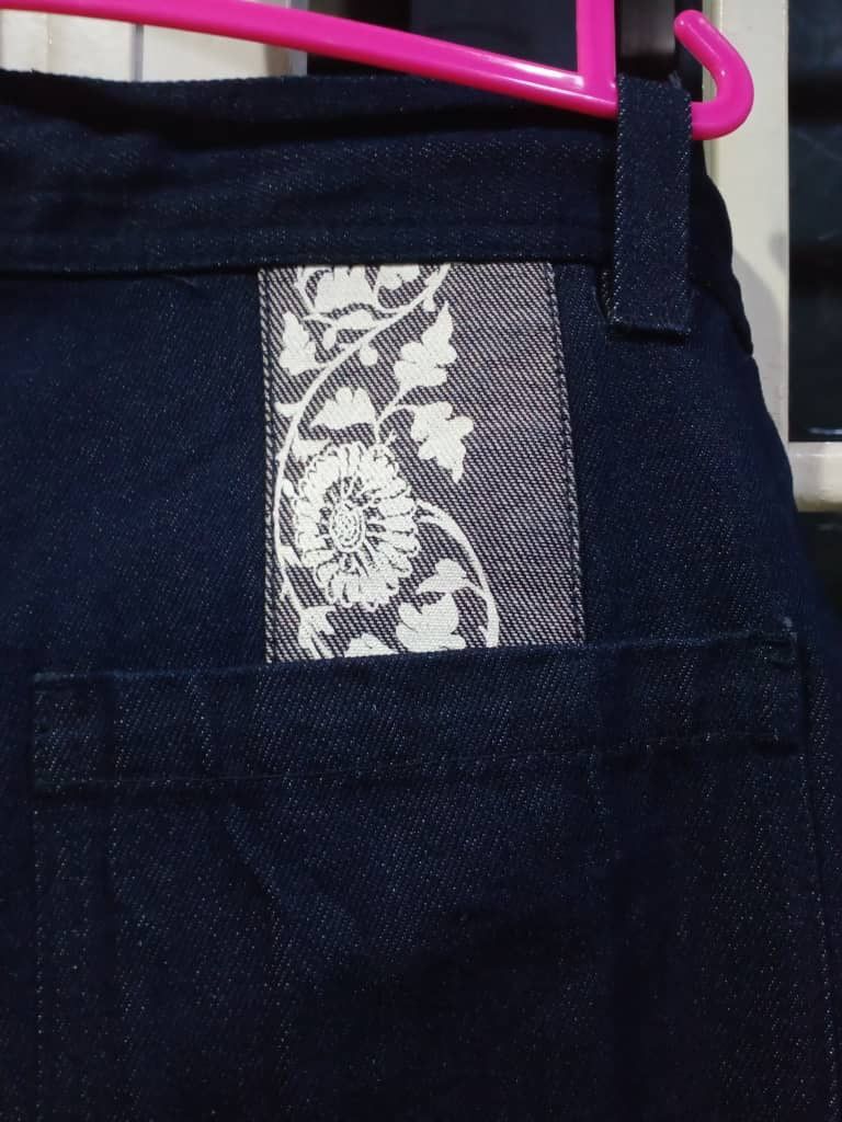 Japanese Brand Japanese Traditional Floral Patchwork Denim Size US 32 / EU 48 - 5 Thumbnail