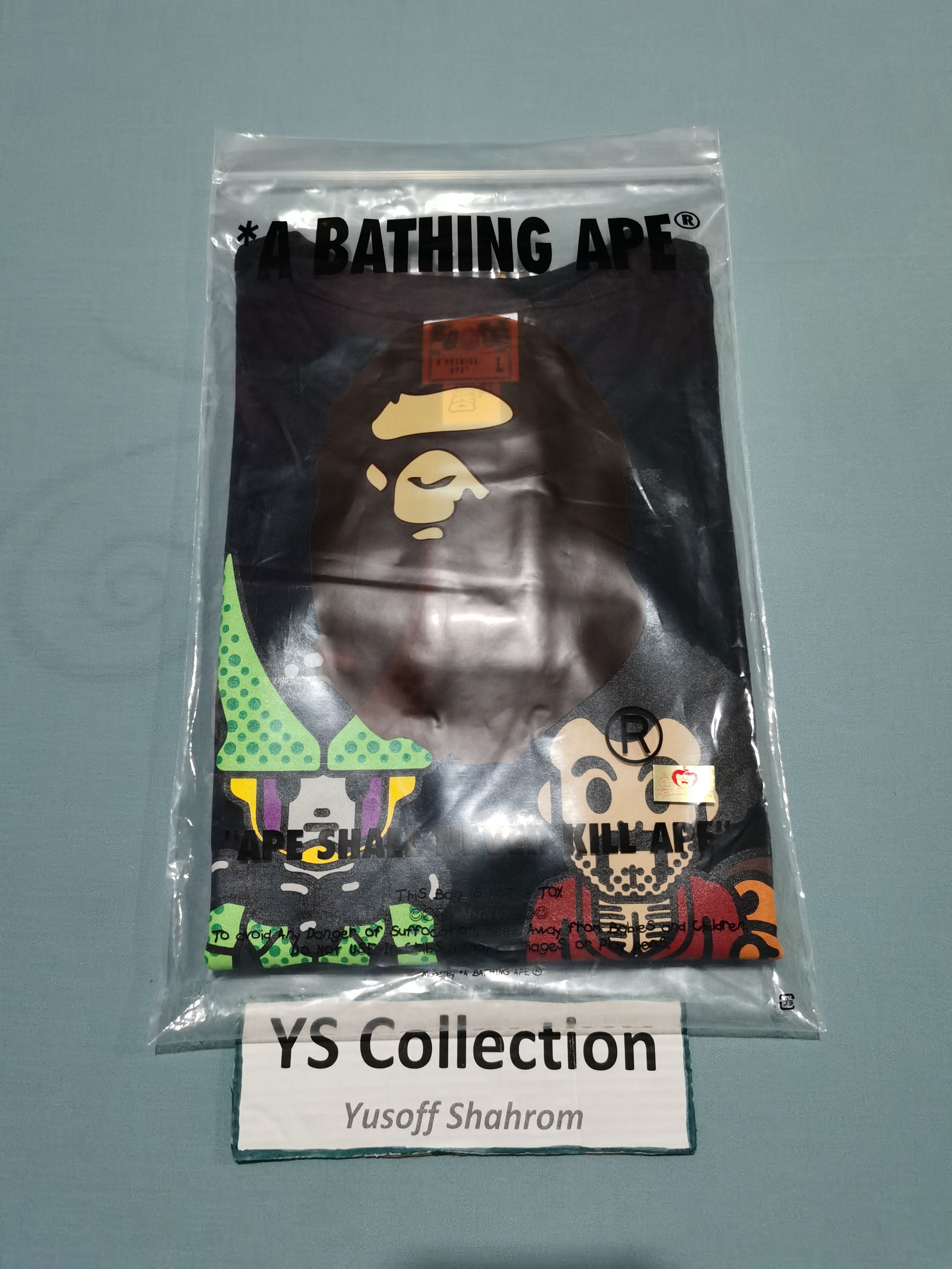 Bape Bape x Dragon Ball Z Milo Mr Satan & Cell Tee Size US L / EU 52-54 / 3 - 4 Thumbnail