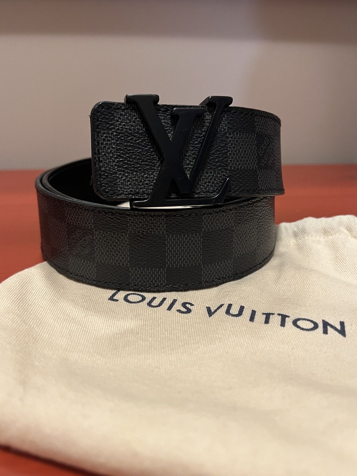 Louis Vuitton LOUIS VUITTON Damier Graphite 40mm Belt | Grailed