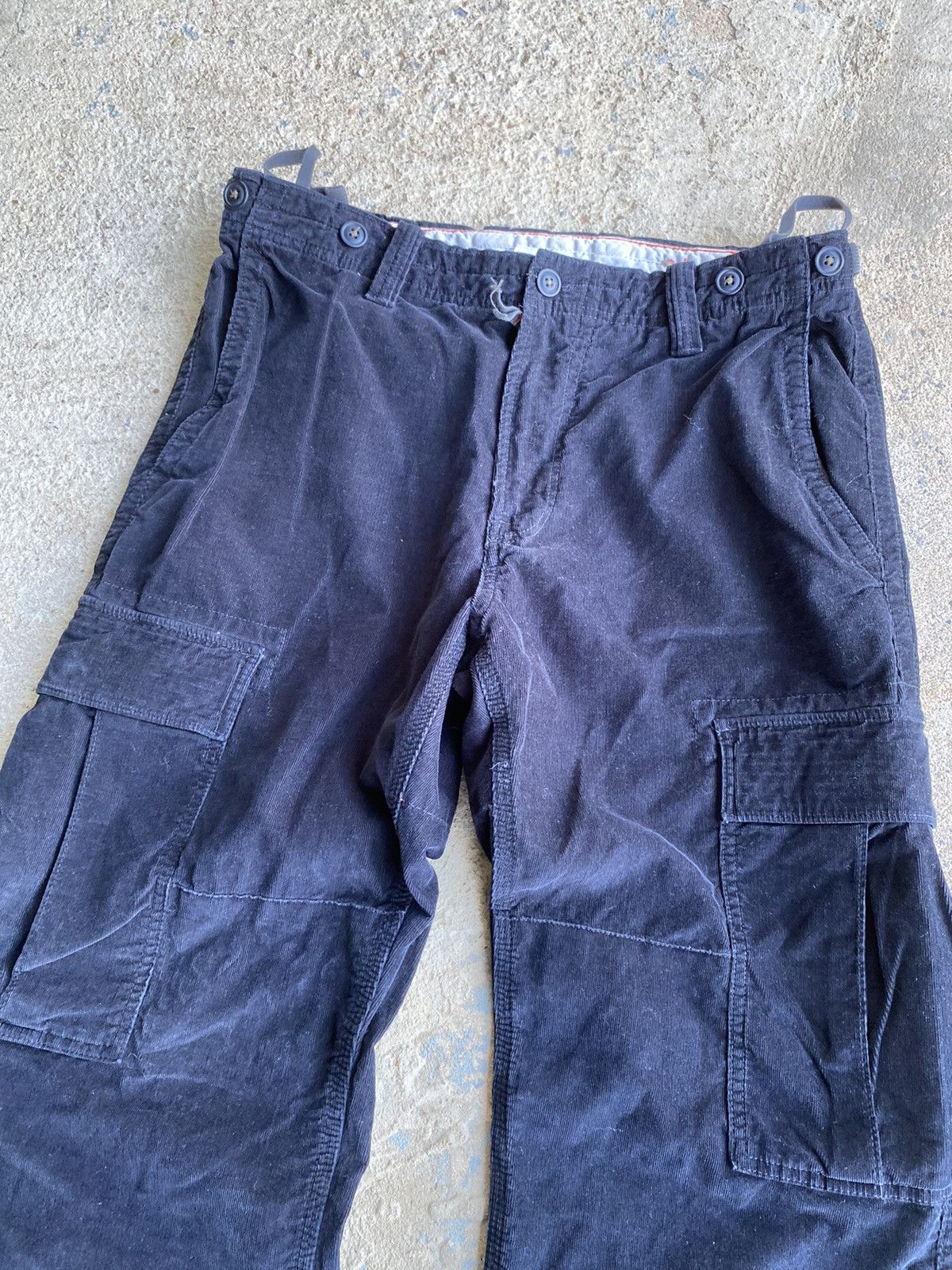 Gap × Vintage Vintage Crazy Y2K Gap Corduroy Cargo Pants Size US 34 / EU 50 - 2 Thumbnail