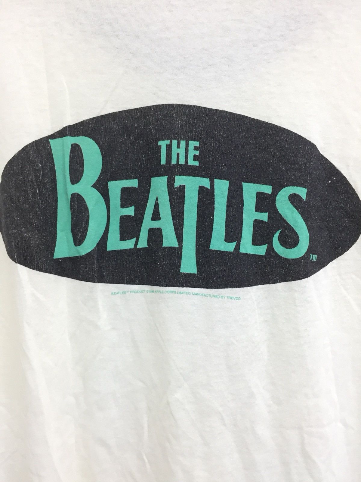 Band Tees × Vintage VINTAGE THE BEATLES RINGER TSHIRT Size US XL / EU 56 / 4 - 10 Thumbnail