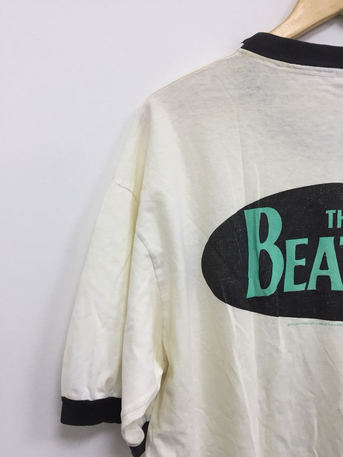 Band Tees × Vintage VINTAGE THE BEATLES RINGER TSHIRT Size US XL / EU 56 / 4 - 9 Thumbnail
