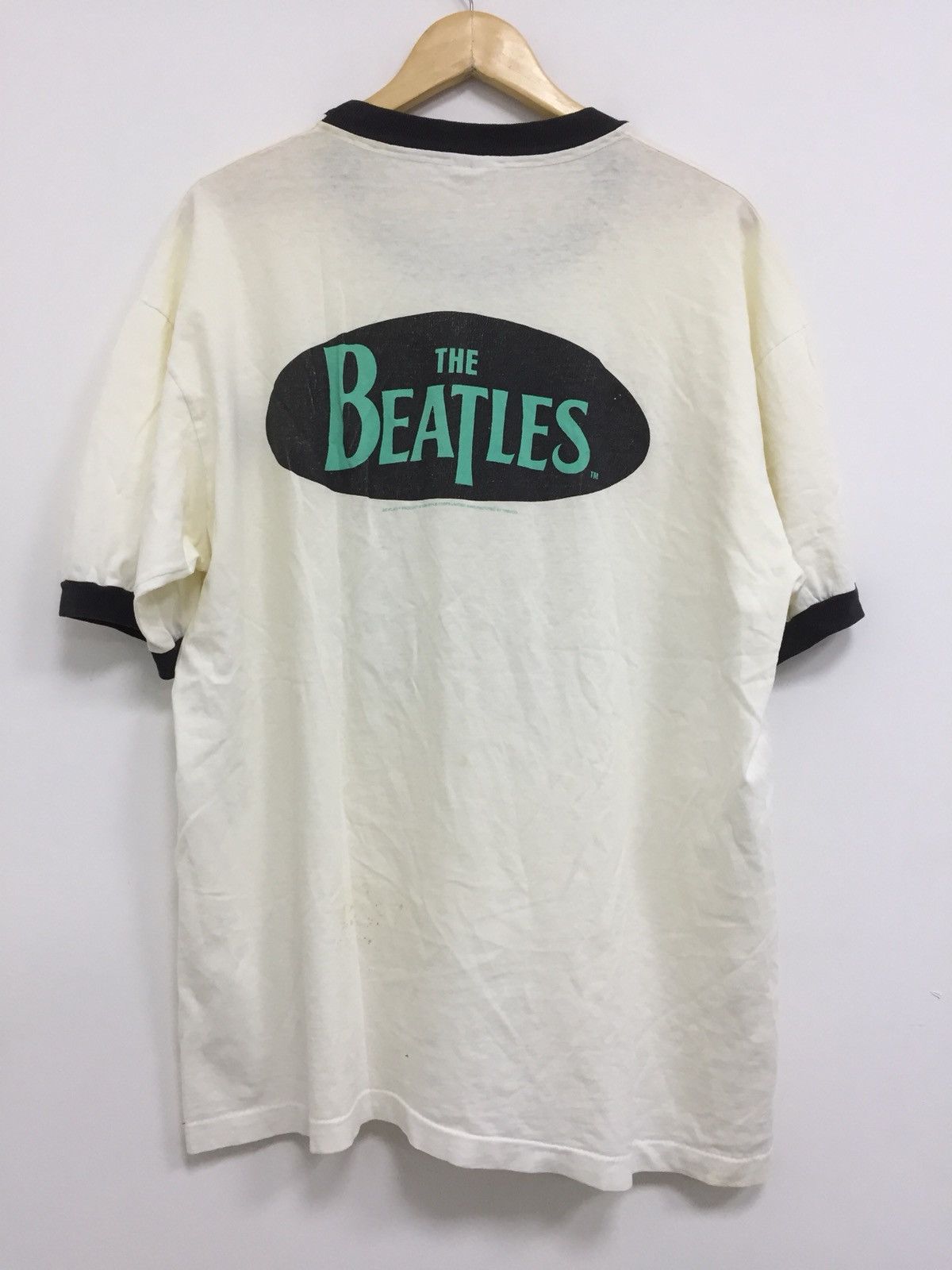 Band Tees × Vintage VINTAGE THE BEATLES RINGER TSHIRT Size US XL / EU 56 / 4 - 7 Thumbnail