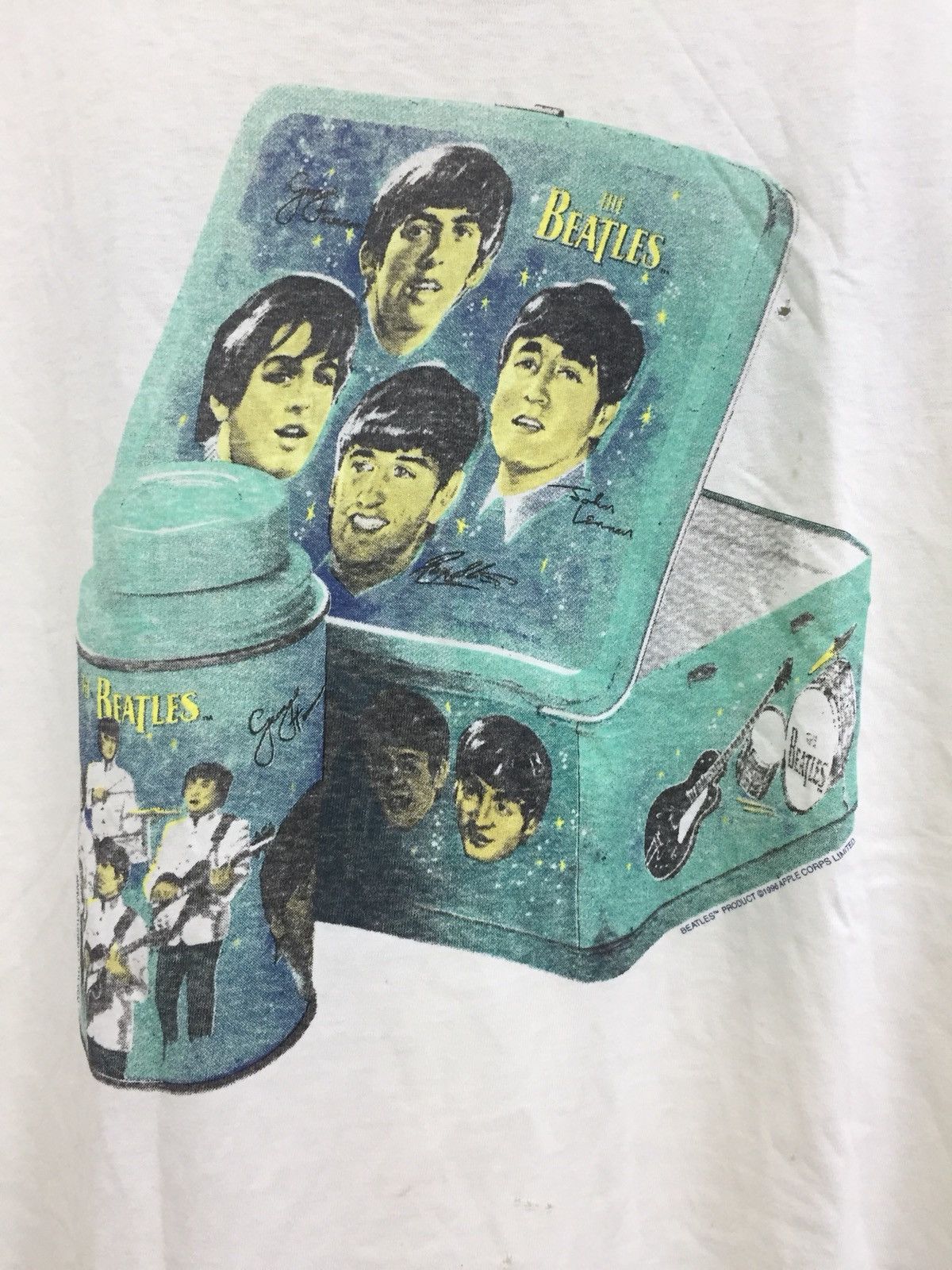 Band Tees × Vintage VINTAGE THE BEATLES RINGER TSHIRT Size US XL / EU 56 / 4 - 5 Thumbnail