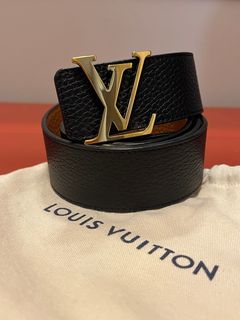 Louis Vuitton Limited Men's 100/40 Navy Blue LV Cup Gaston V Belt 1126lv4