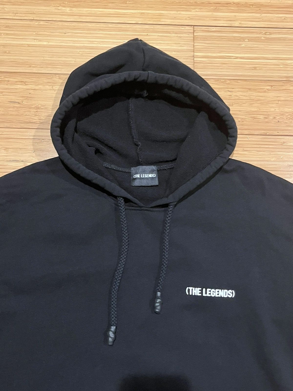 The Unbranded Brand Black Hoodie "The Legends" Back Print Made in Italy Cotton M Size US M / EU 48-50 / 2 - 3 Thumbnail