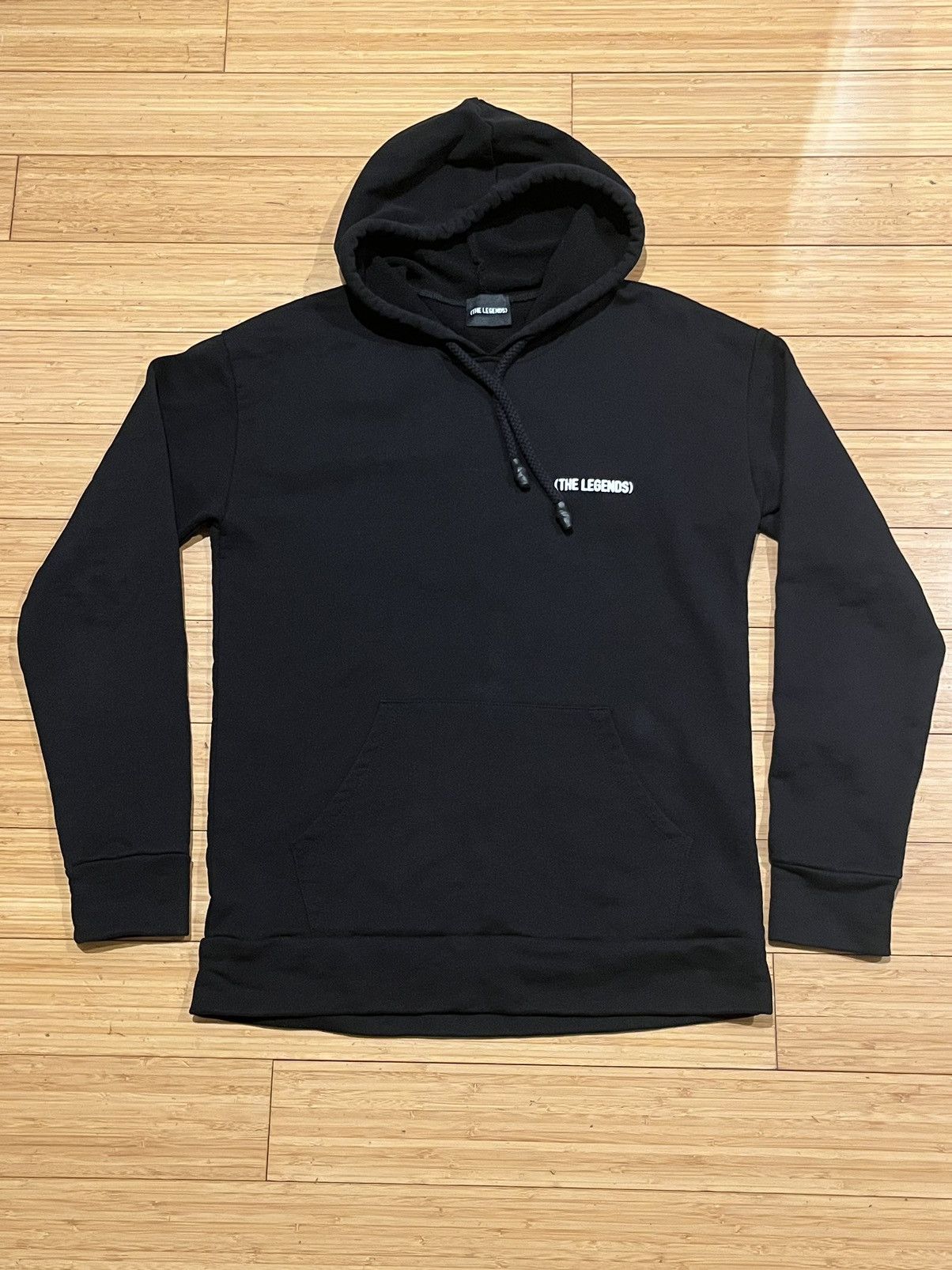 The Unbranded Brand Black Hoodie "The Legends" Back Print Made in Italy Cotton M Size US M / EU 48-50 / 2 - 2 Thumbnail