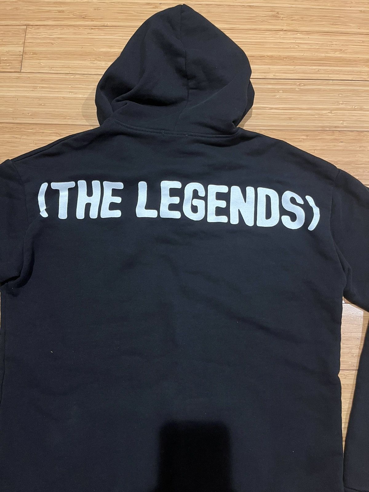 The Unbranded Brand Black Hoodie "The Legends" Back Print Made in Italy Cotton M Size US M / EU 48-50 / 2 - 1 Thumbnail