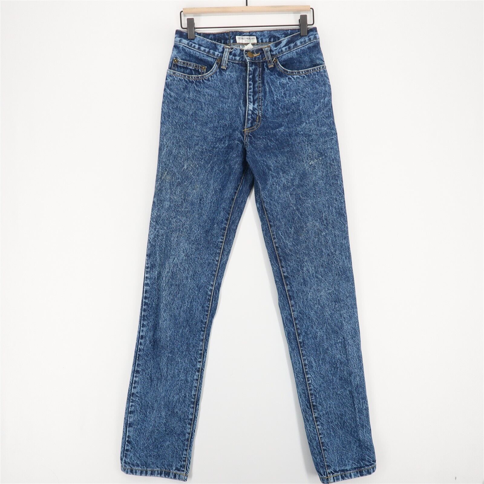 Guess Vintage Guess Tapered Jeans Mens 29 Blue Acid Wash 100 Cotton