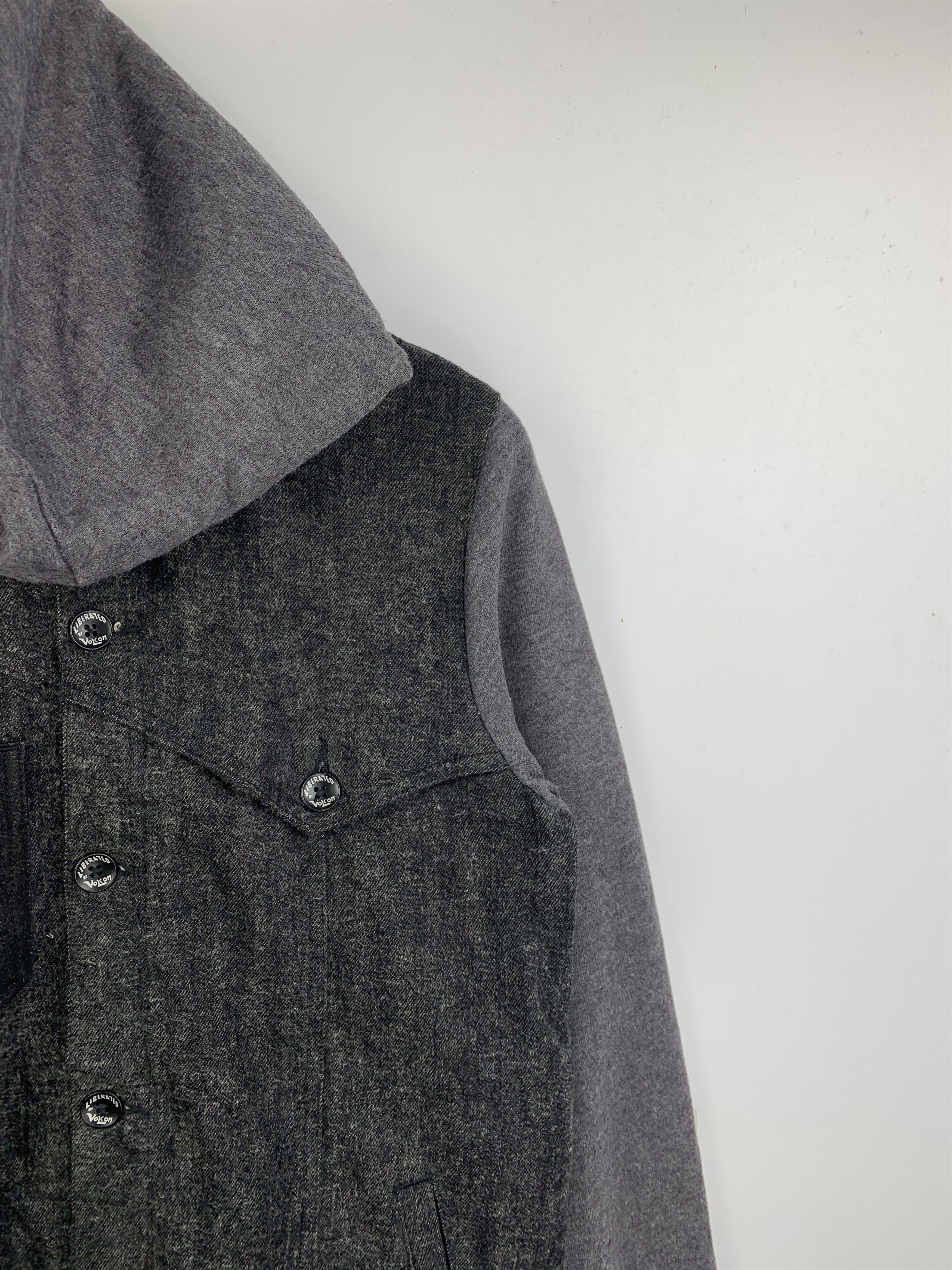 Vintage Vintage VOLCOM Hoodie Button Up Wool Jacket Size US S / EU 44-46 / 1 - 4 Thumbnail