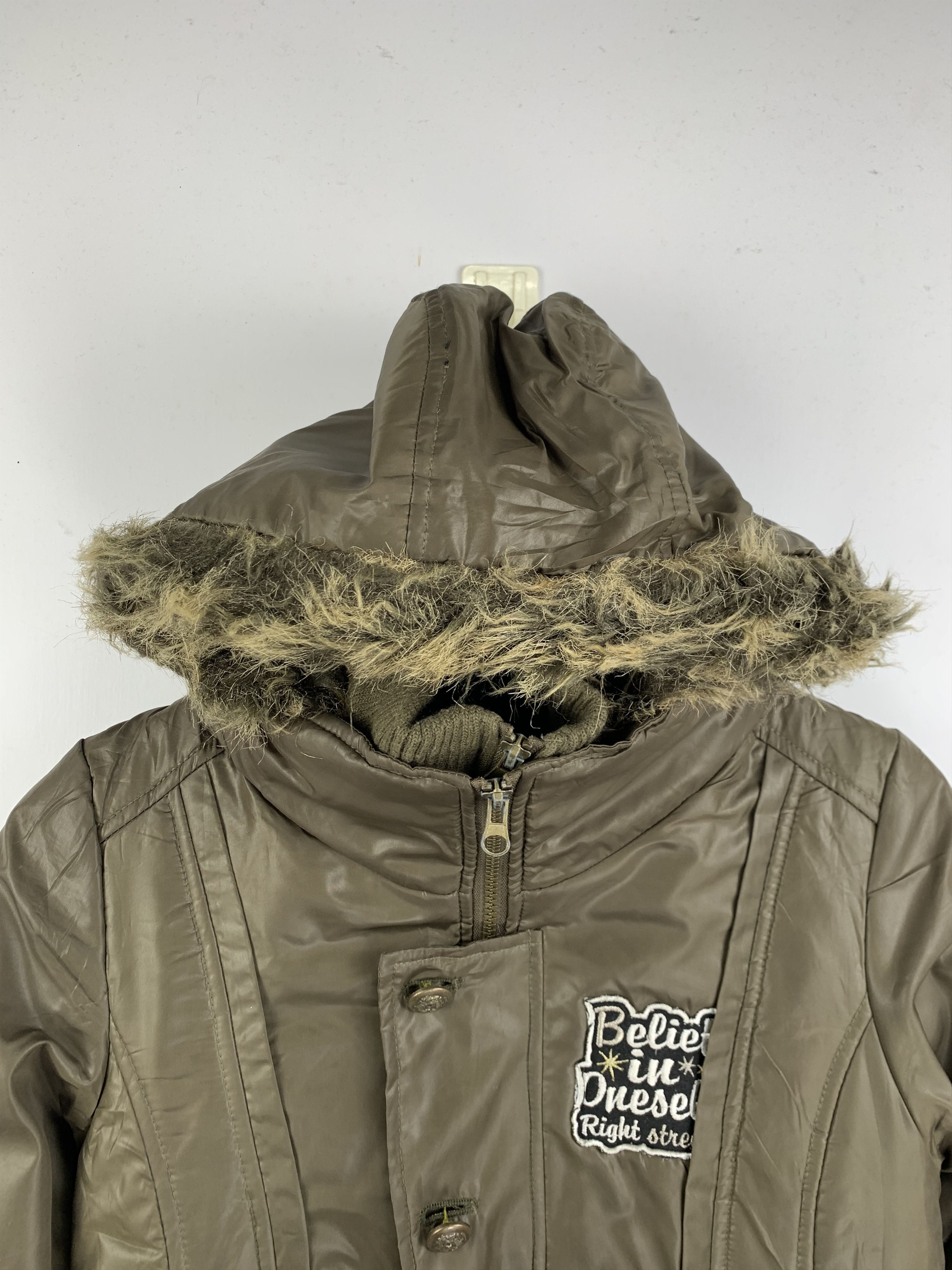 Vintage Vintage JULIA Nylon Faux Fur Hooded Bomber Jacket Size US S / EU 44-46 / 1 - 3 Thumbnail
