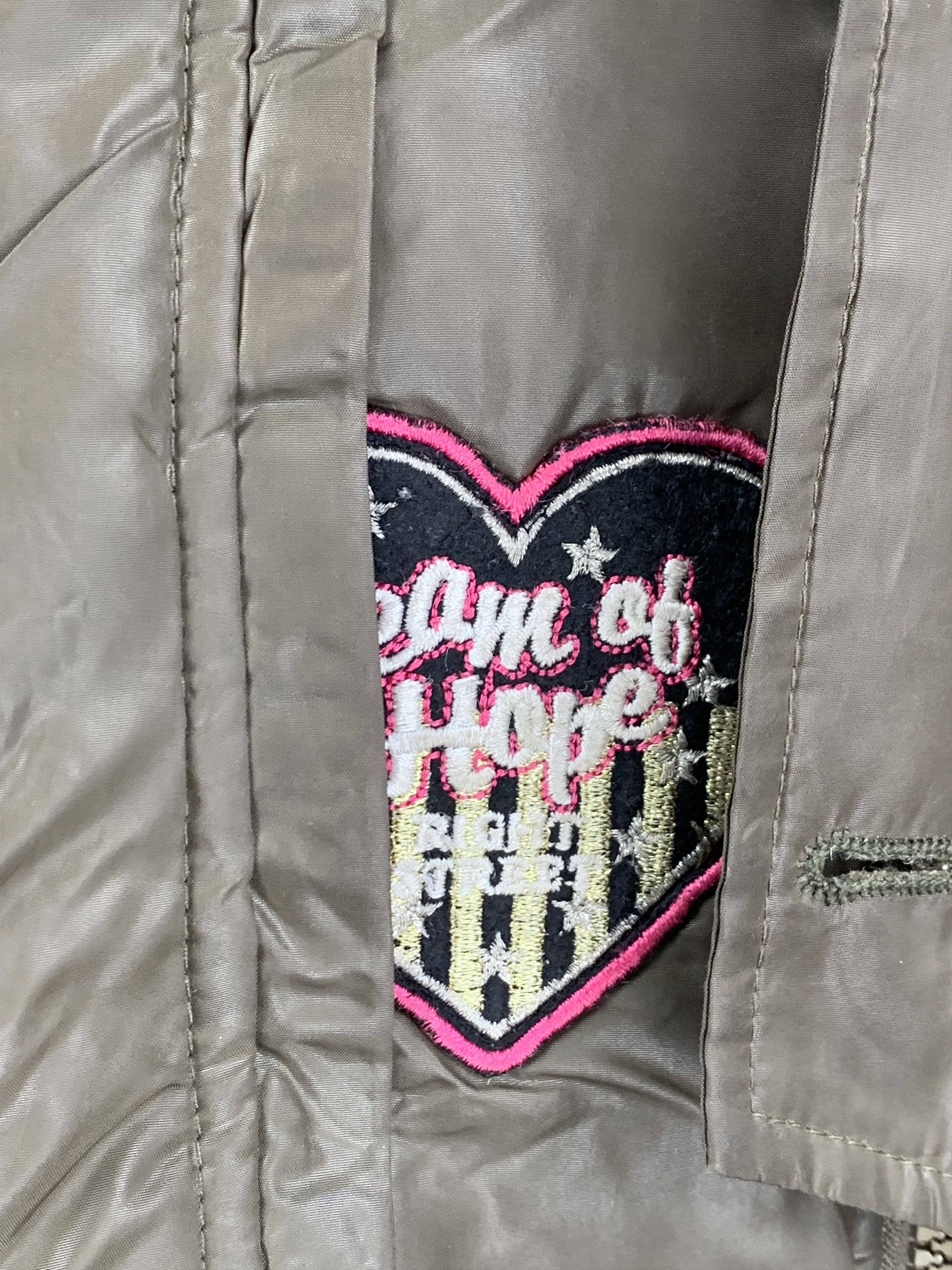 Vintage Vintage JULIA Nylon Faux Fur Hooded Bomber Jacket Size US S / EU 44-46 / 1 - 9 Thumbnail