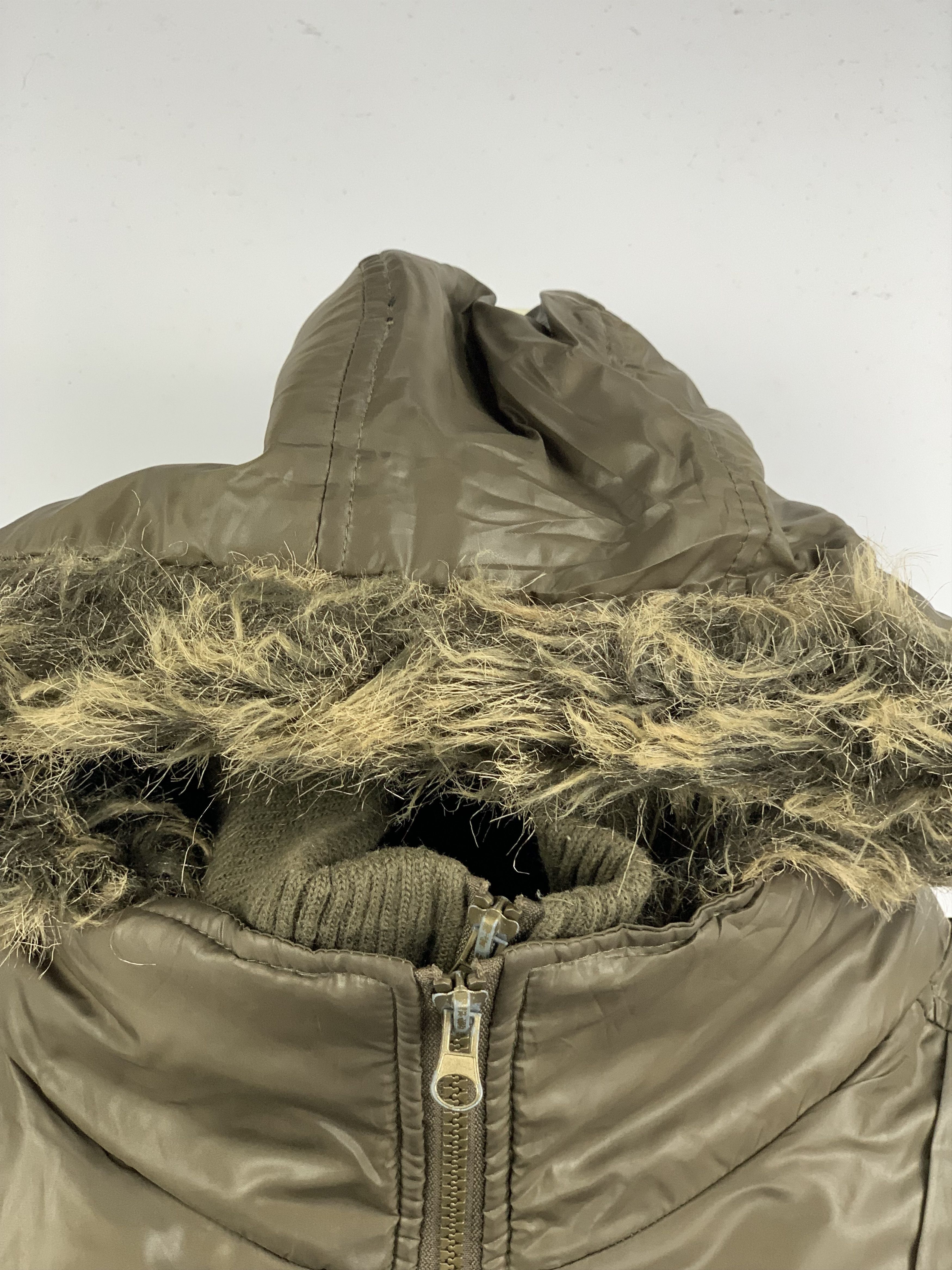 Vintage Vintage JULIA Nylon Faux Fur Hooded Bomber Jacket Size US S / EU 44-46 / 1 - 2 Thumbnail