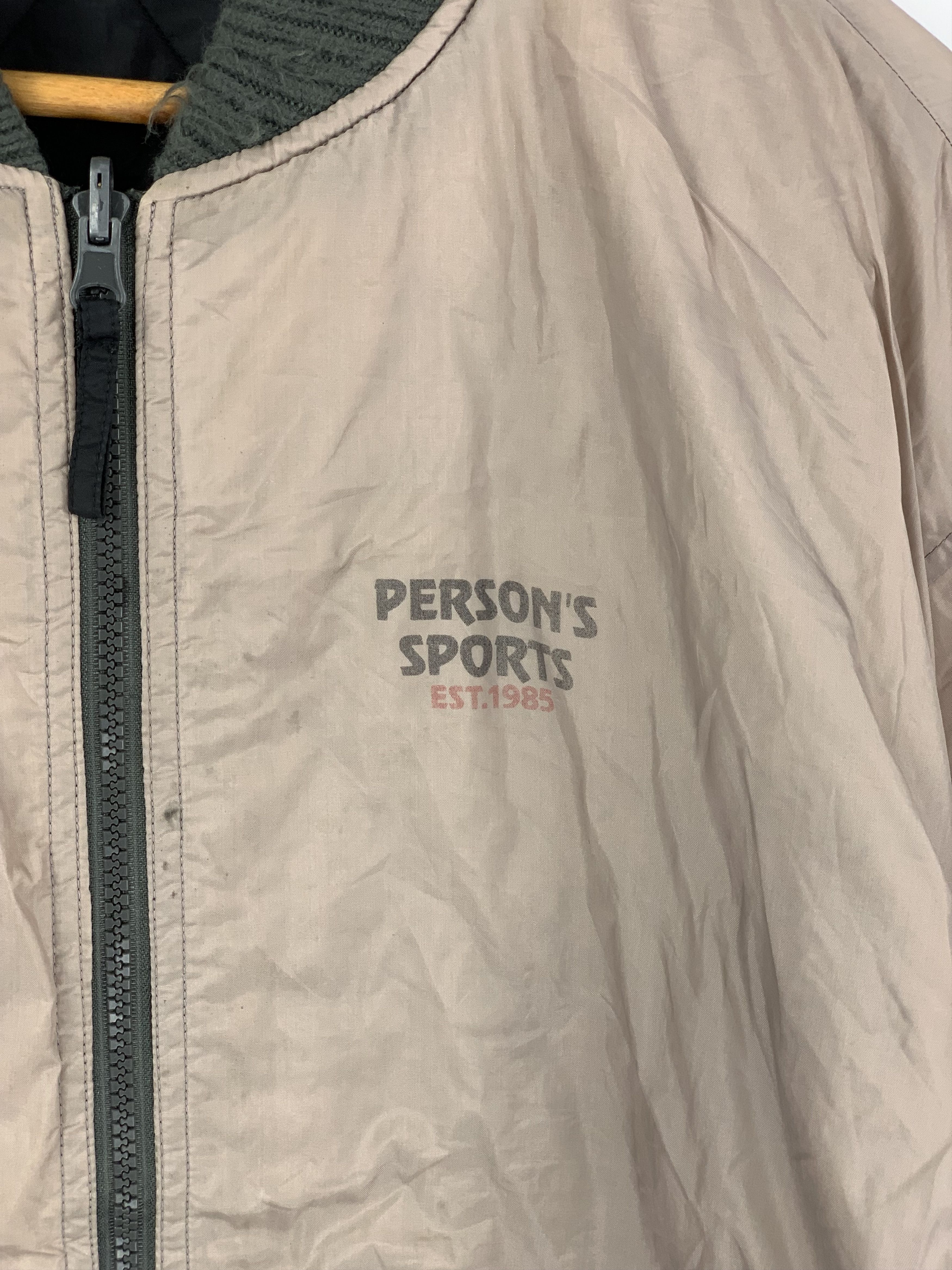 Japanese Brand Vintage PERSON SPORT Reversible Bomber Jacket Size US L / EU 52-54 / 3 - 14 Thumbnail