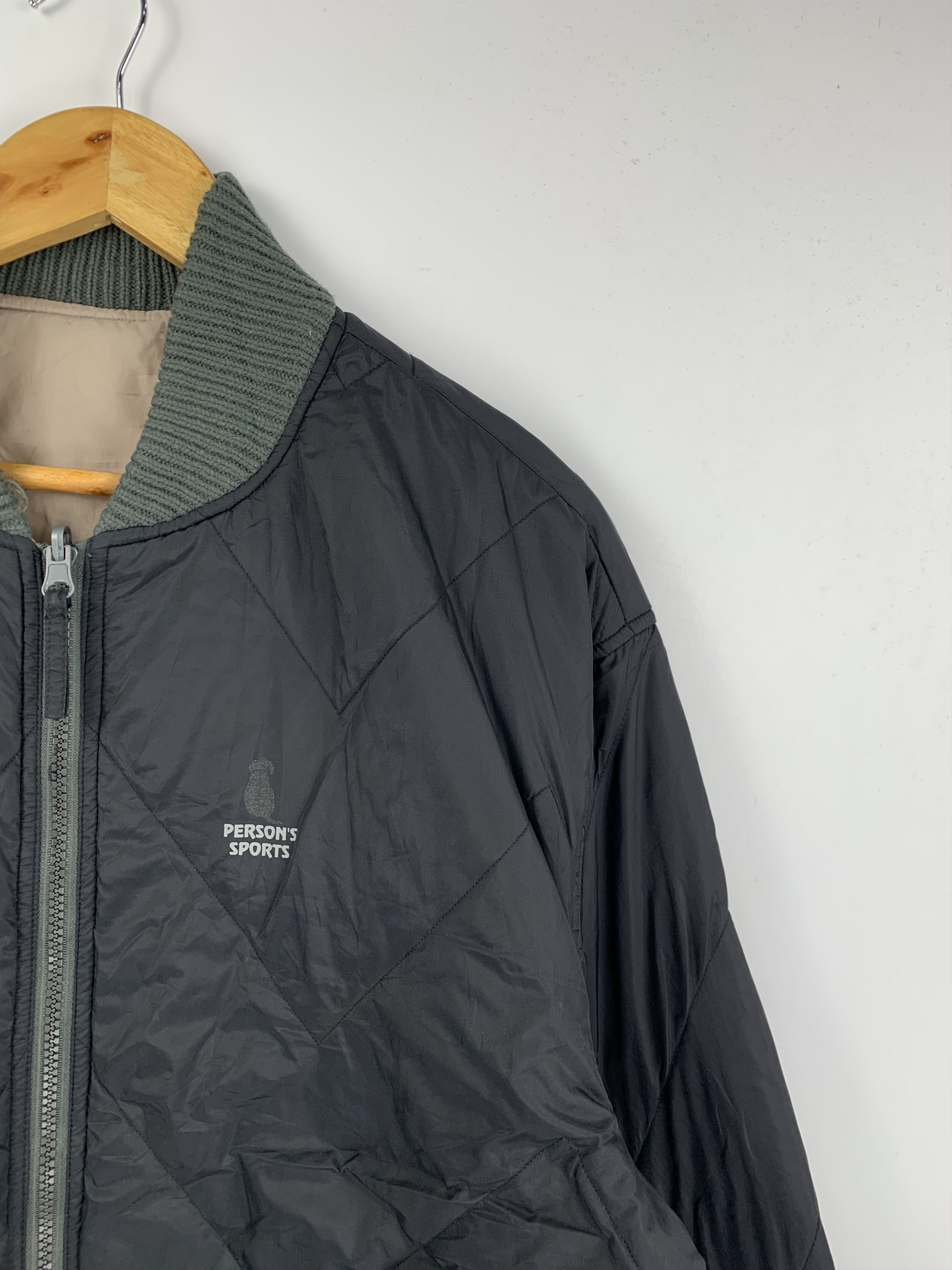 Japanese Brand Vintage PERSON SPORT Reversible Bomber Jacket Size US L / EU 52-54 / 3 - 4 Thumbnail