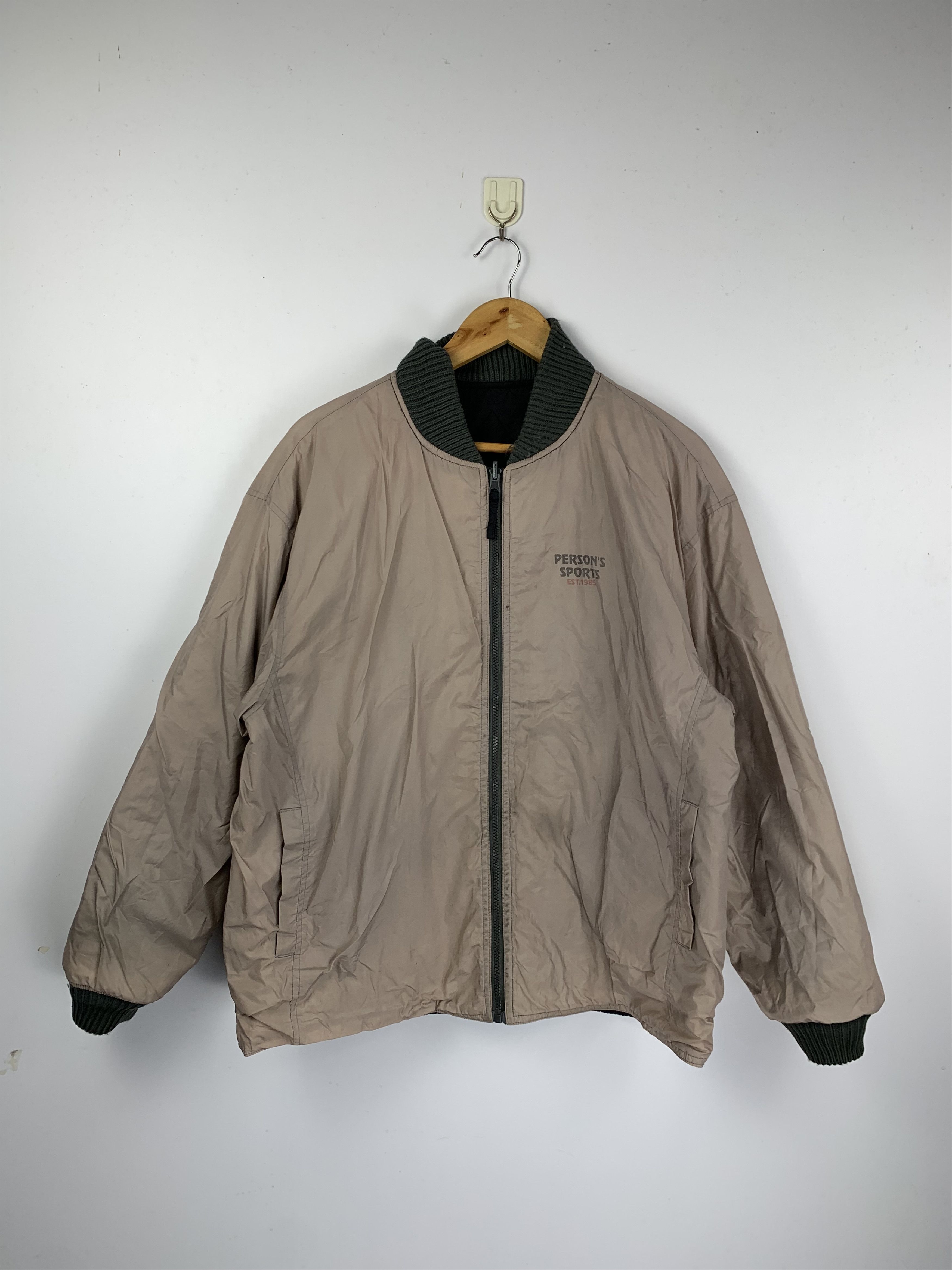 Japanese Brand Vintage PERSON SPORT Reversible Bomber Jacket Size US L / EU 52-54 / 3 - 11 Thumbnail