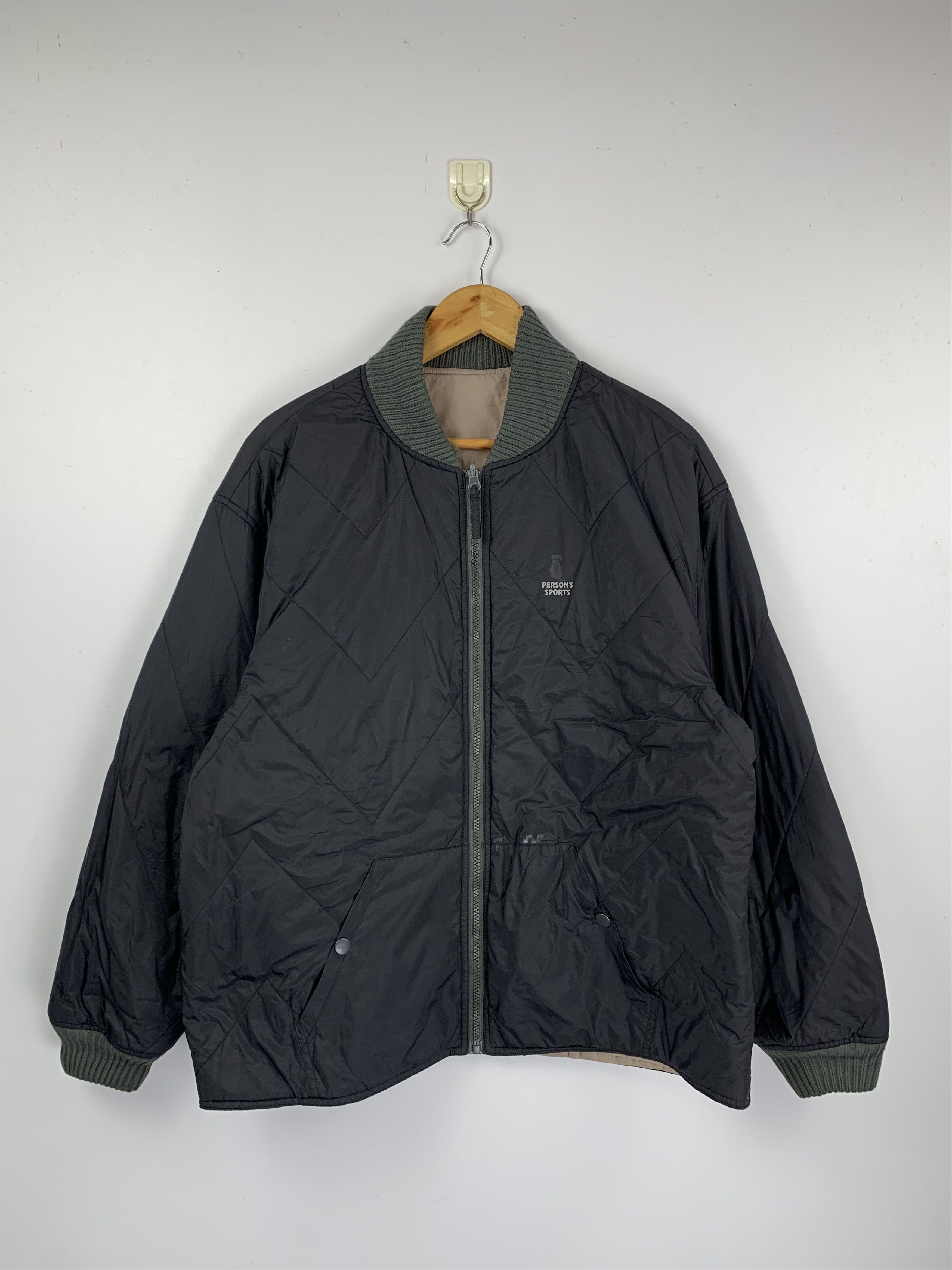 Japanese Brand Vintage PERSON SPORT Reversible Bomber Jacket Size US L / EU 52-54 / 3 - 1 Thumbnail