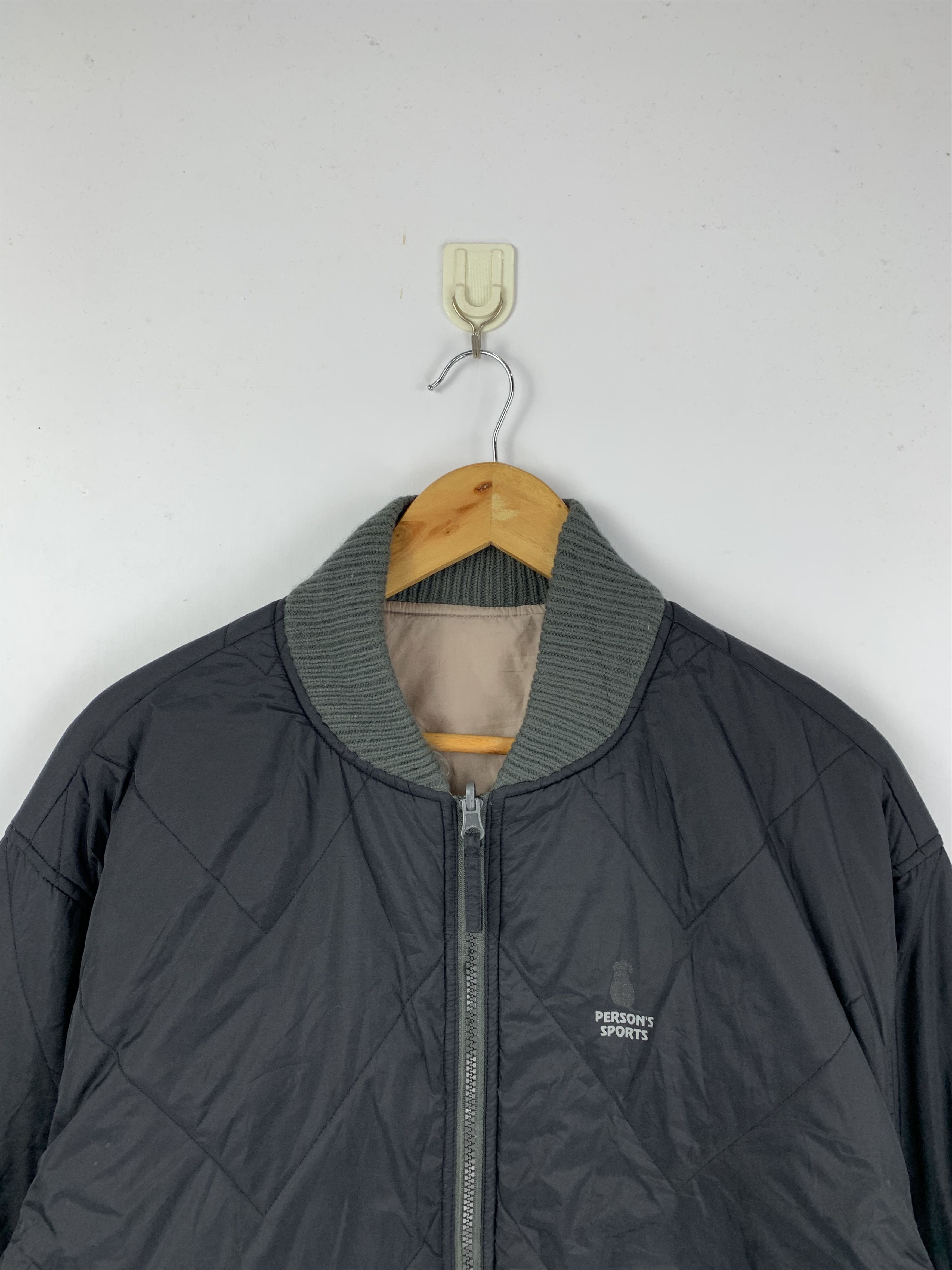 Japanese Brand Vintage PERSON SPORT Reversible Bomber Jacket Size US L / EU 52-54 / 3 - 3 Thumbnail