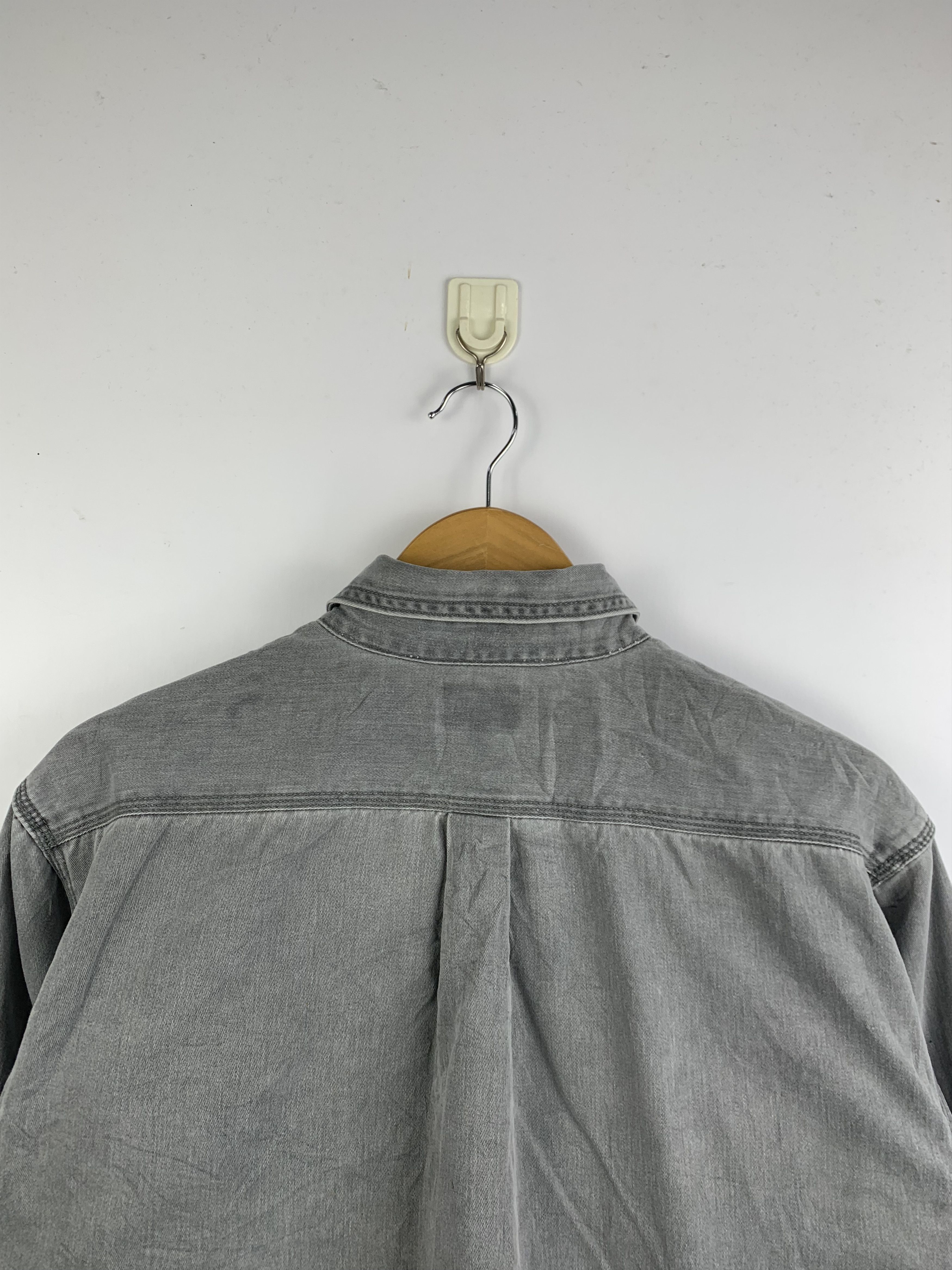 Japanese Brand Vintage Even River Long Sleeve Button Up Denim Shirts Size US L / EU 52-54 / 3 - 5 Thumbnail