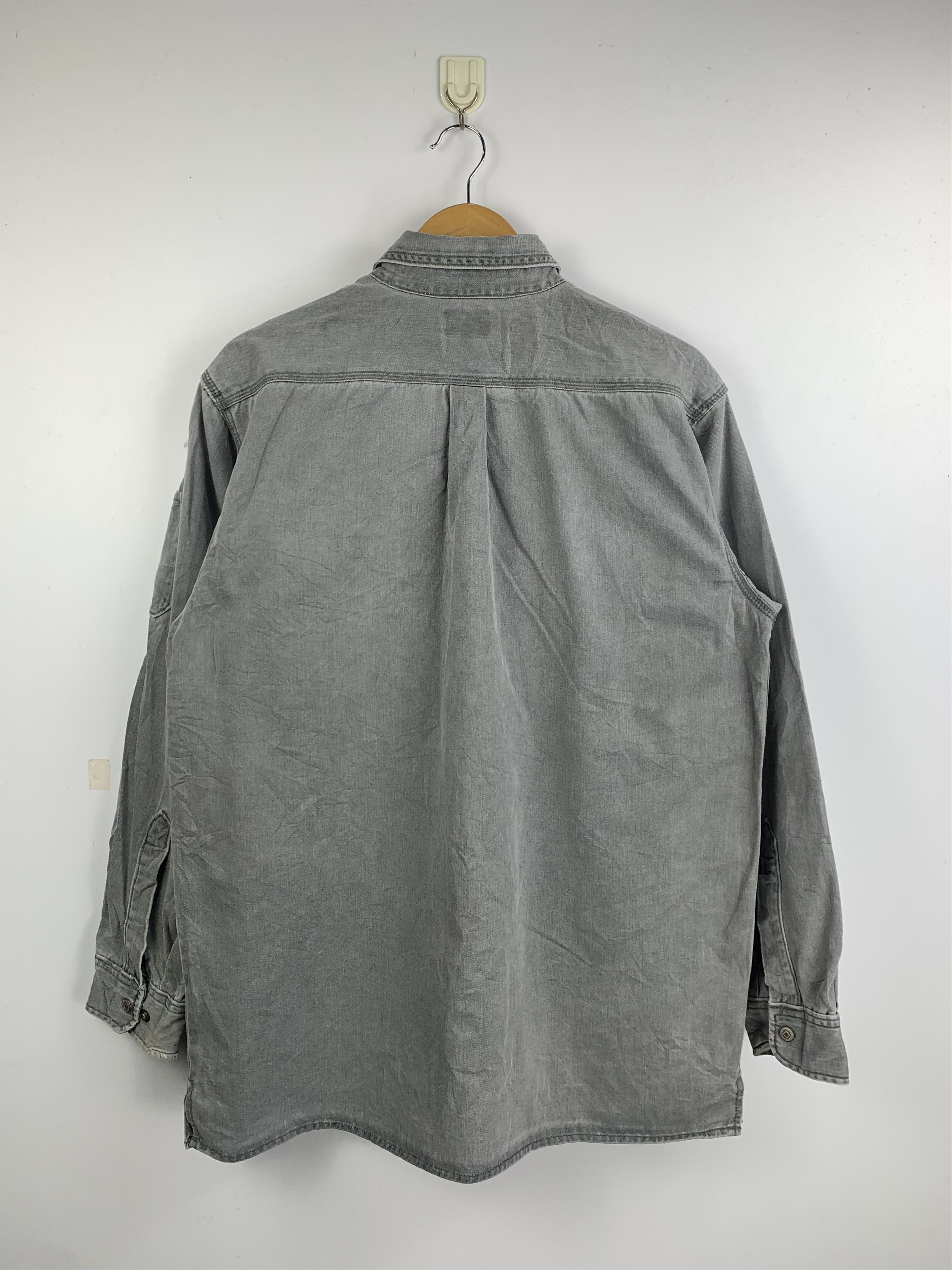 Japanese Brand Vintage Even River Long Sleeve Button Up Denim Shirts Size US L / EU 52-54 / 3 - 6 Thumbnail