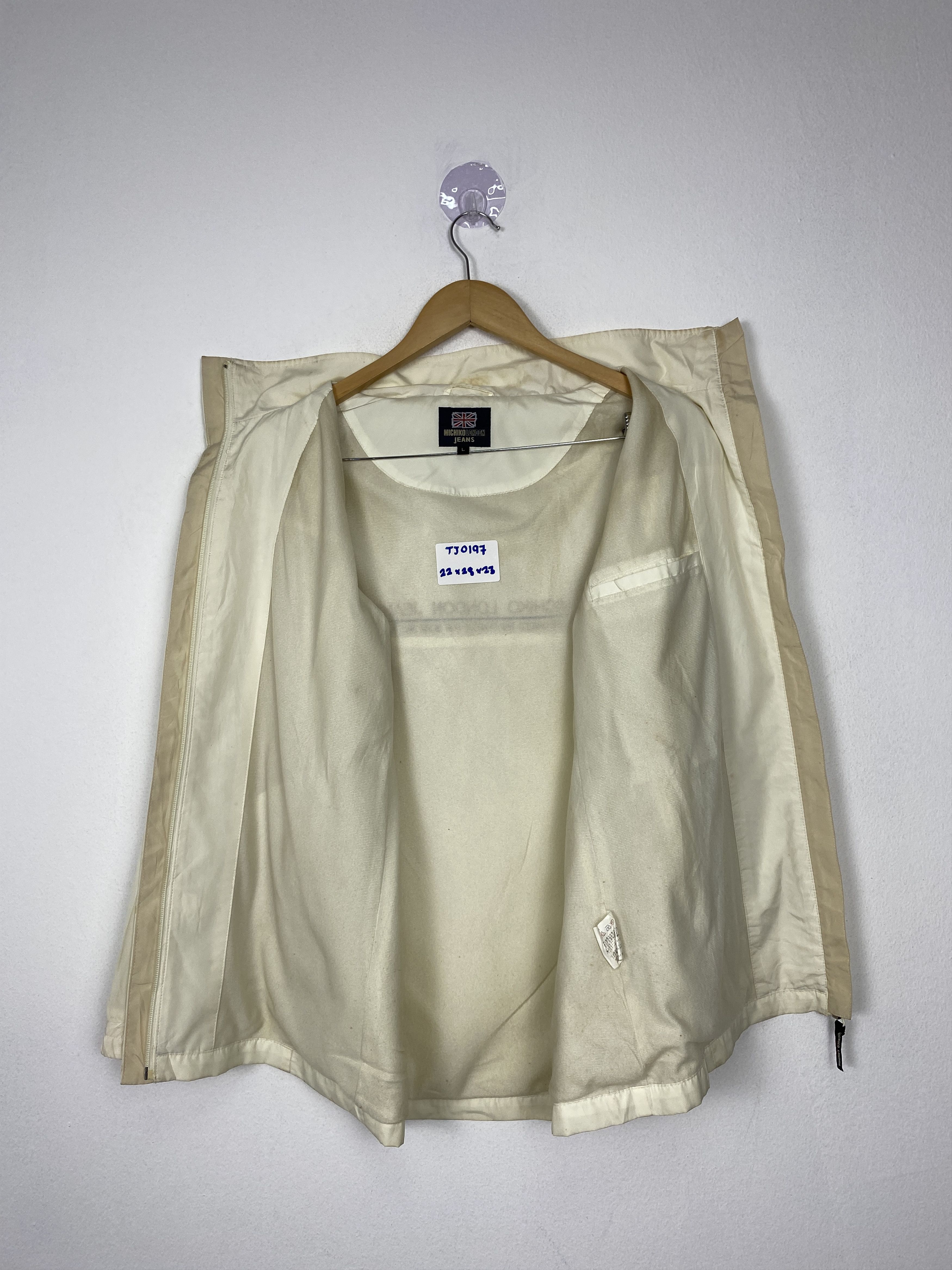 Michiko Koshino London Vintage Michiko London Hoodie Zip Up Light Jacket Size US L / EU 52-54 / 3 - 6 Thumbnail