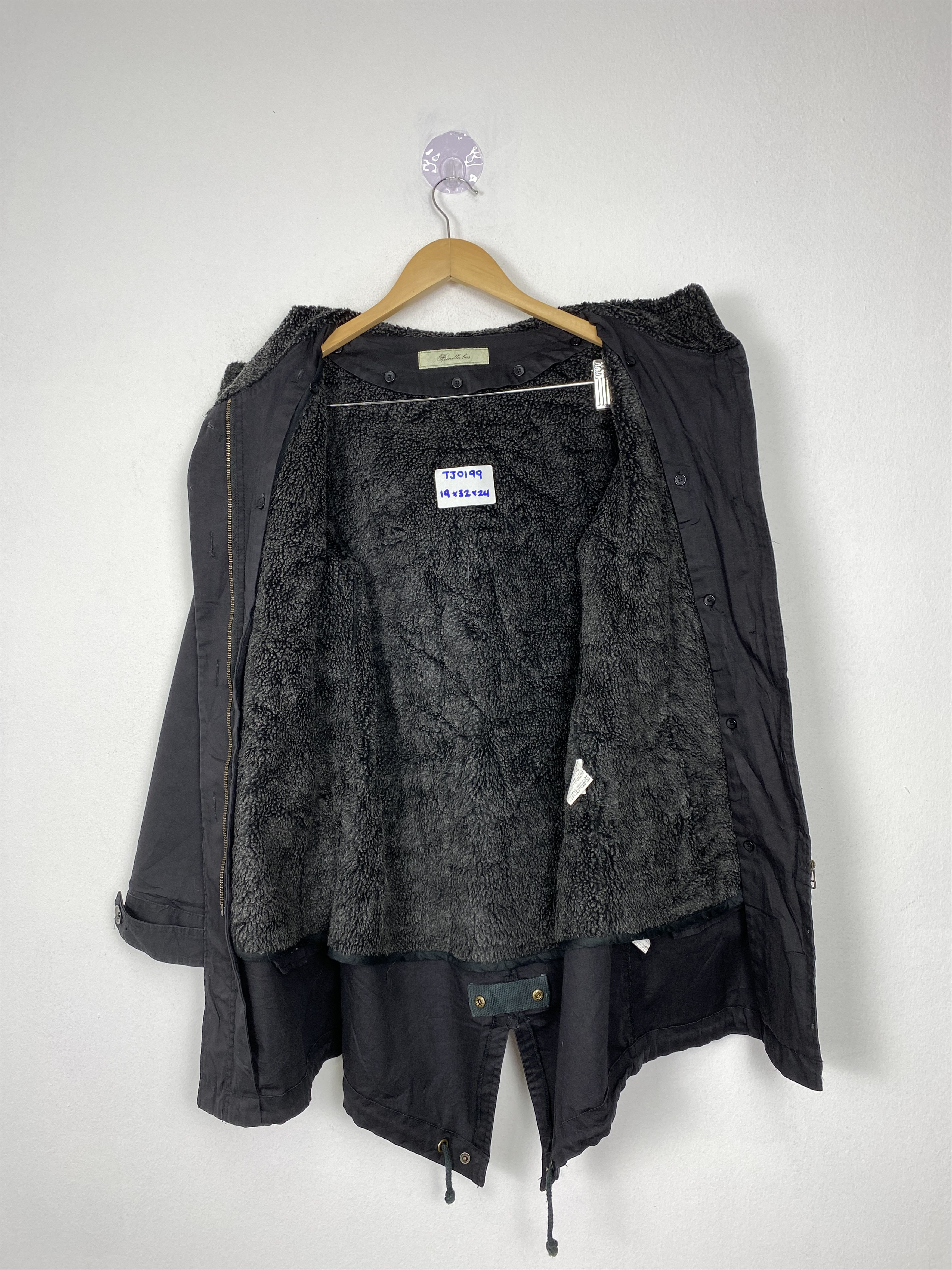 Japanese Brand Vintage Priscilla Hoodie Multi Pocket Canvas Parkas Jacket Size US S / EU 44-46 / 1 - 6 Thumbnail