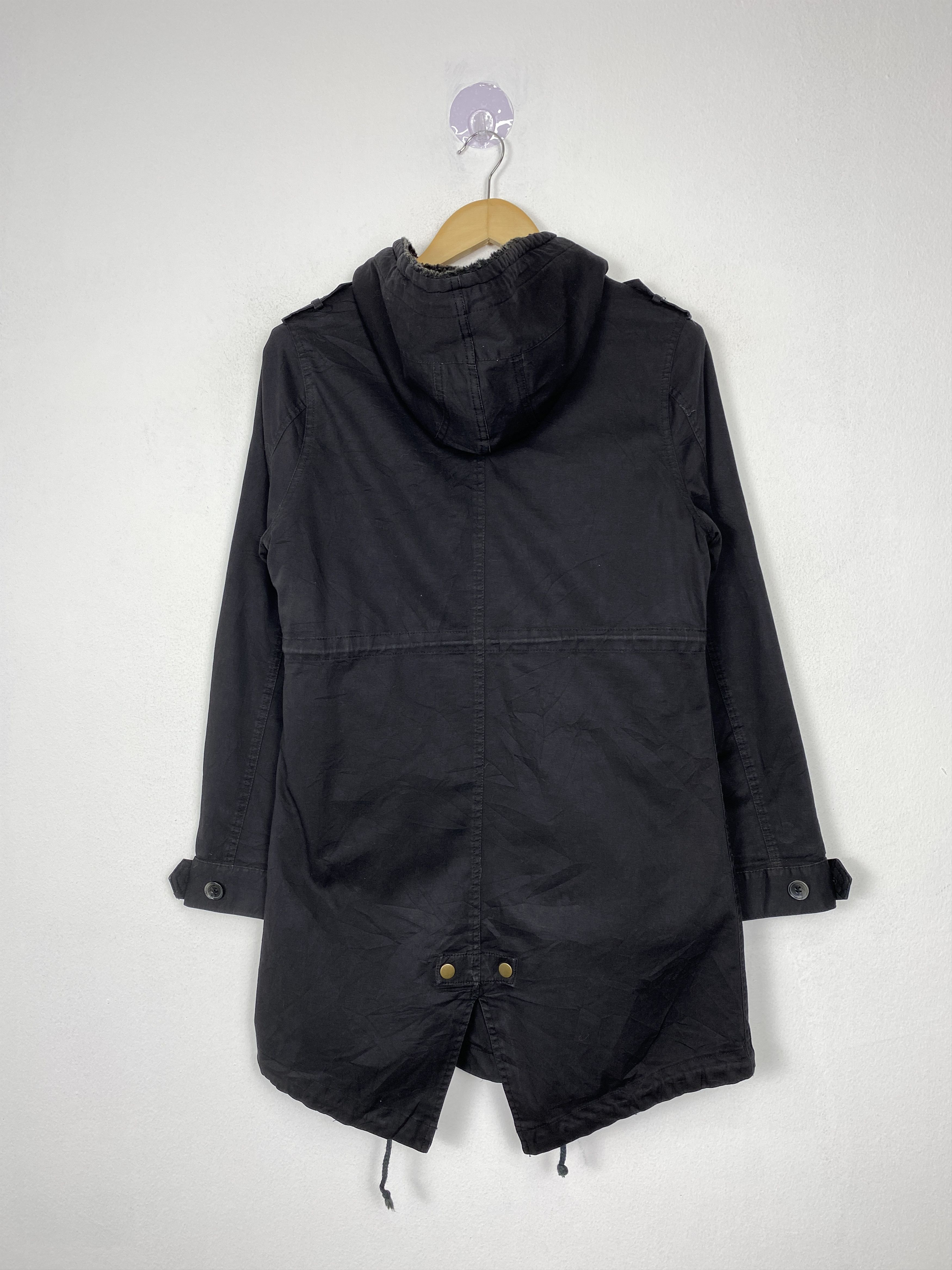 Japanese Brand Vintage Priscilla Hoodie Multi Pocket Canvas Parkas Jacket Size US S / EU 44-46 / 1 - 5 Thumbnail