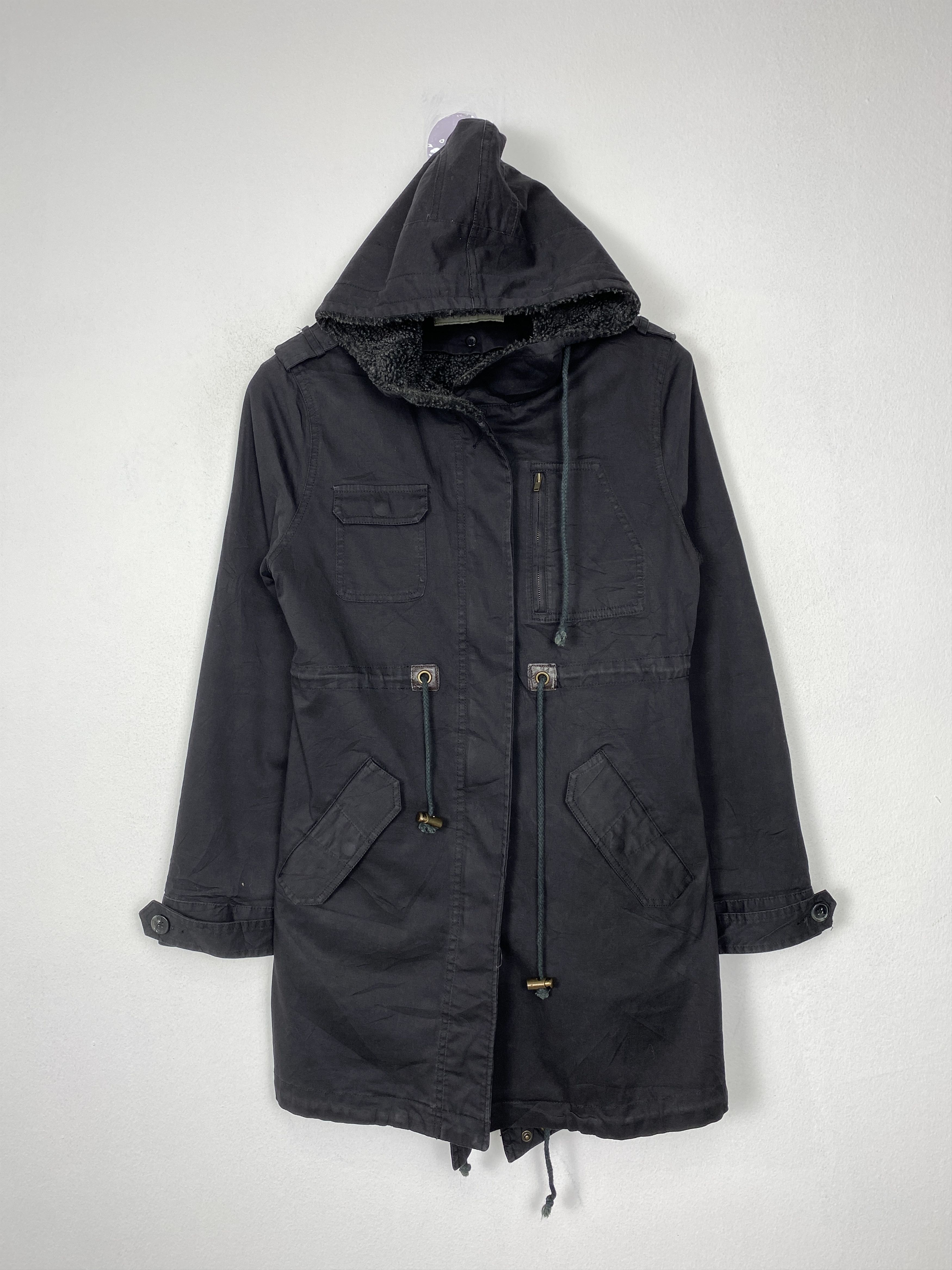 Japanese Brand Vintage Priscilla Hoodie Multi Pocket Canvas Parkas Jacket Size US S / EU 44-46 / 1 - 1 Thumbnail