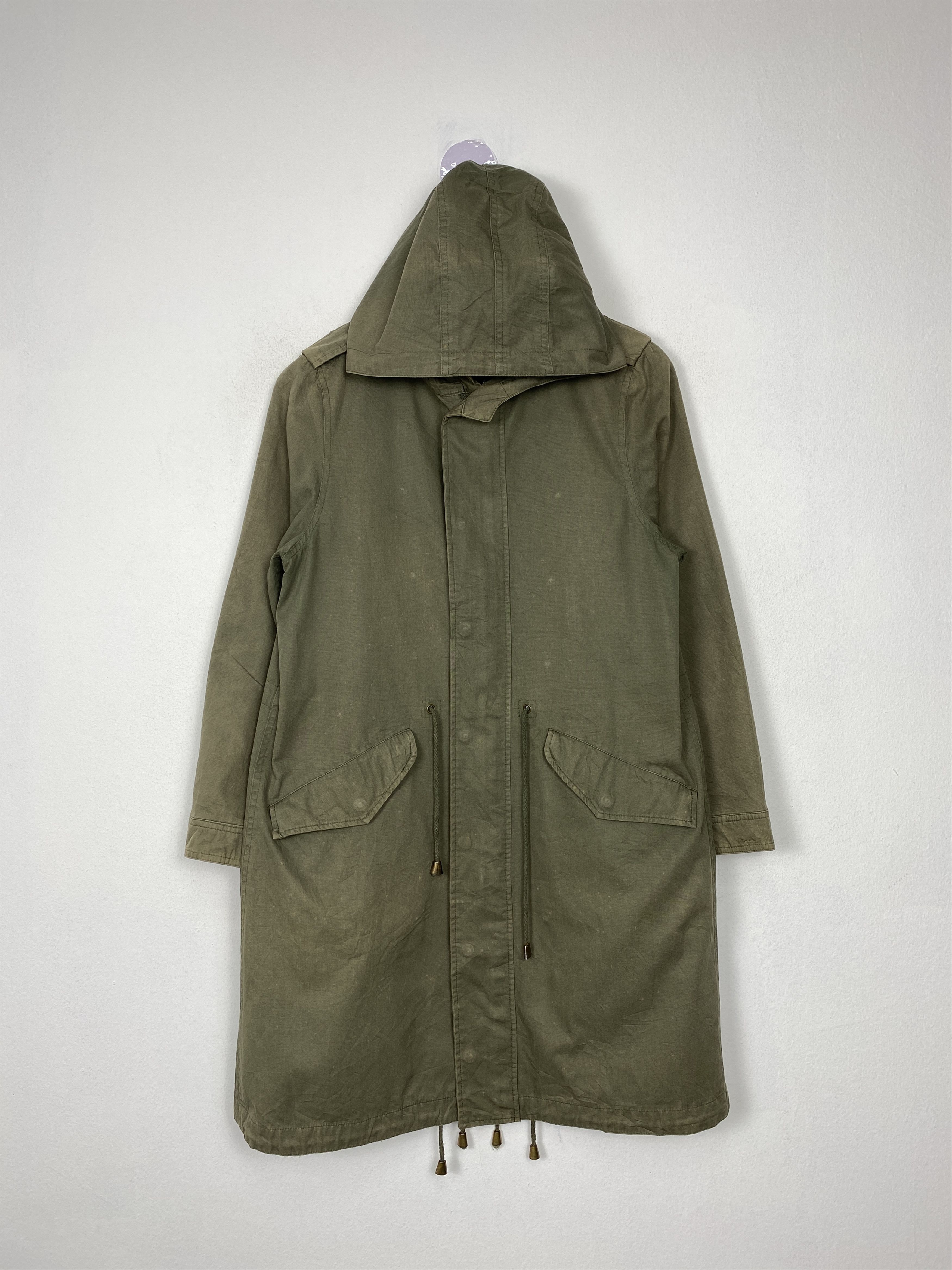 Japanese Brand Beams Heart Vintage Longline Hooded Light Jacket Size US M / EU 48-50 / 2 - 1 Thumbnail