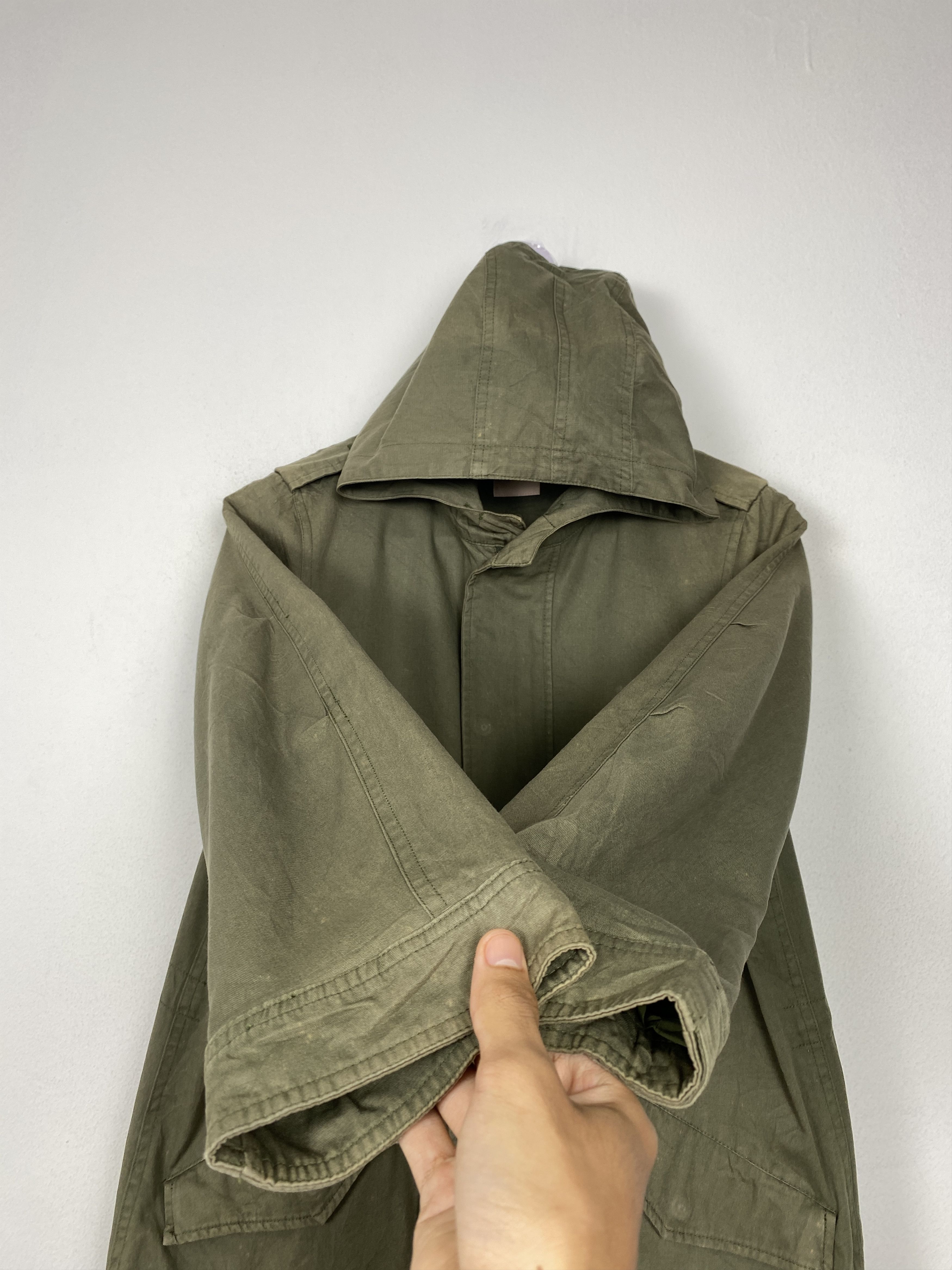 Japanese Brand Beams Heart Vintage Longline Hooded Light Jacket Size US M / EU 48-50 / 2 - 6 Thumbnail