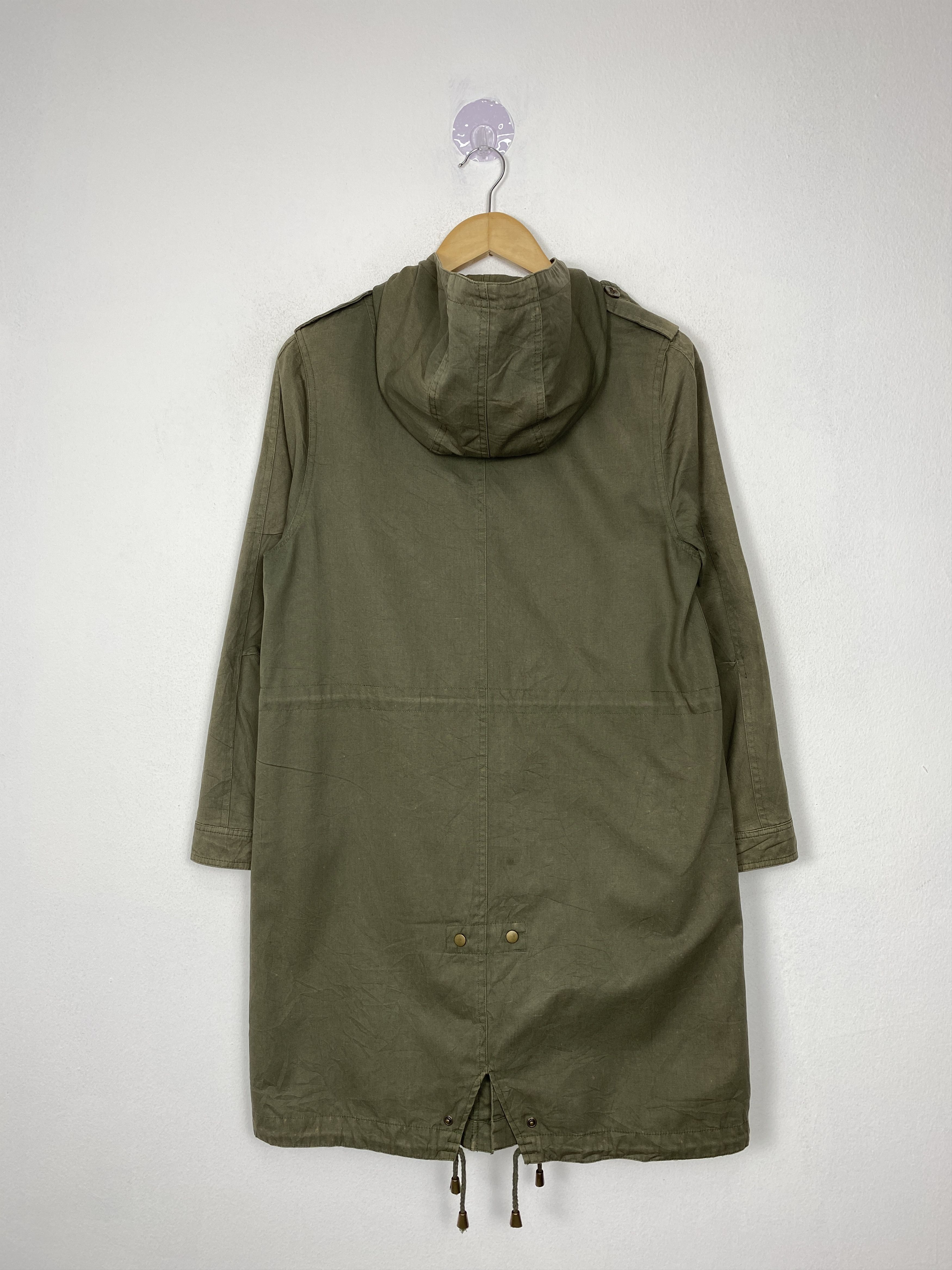Japanese Brand Beams Heart Vintage Longline Hooded Light Jacket Size US M / EU 48-50 / 2 - 4 Thumbnail