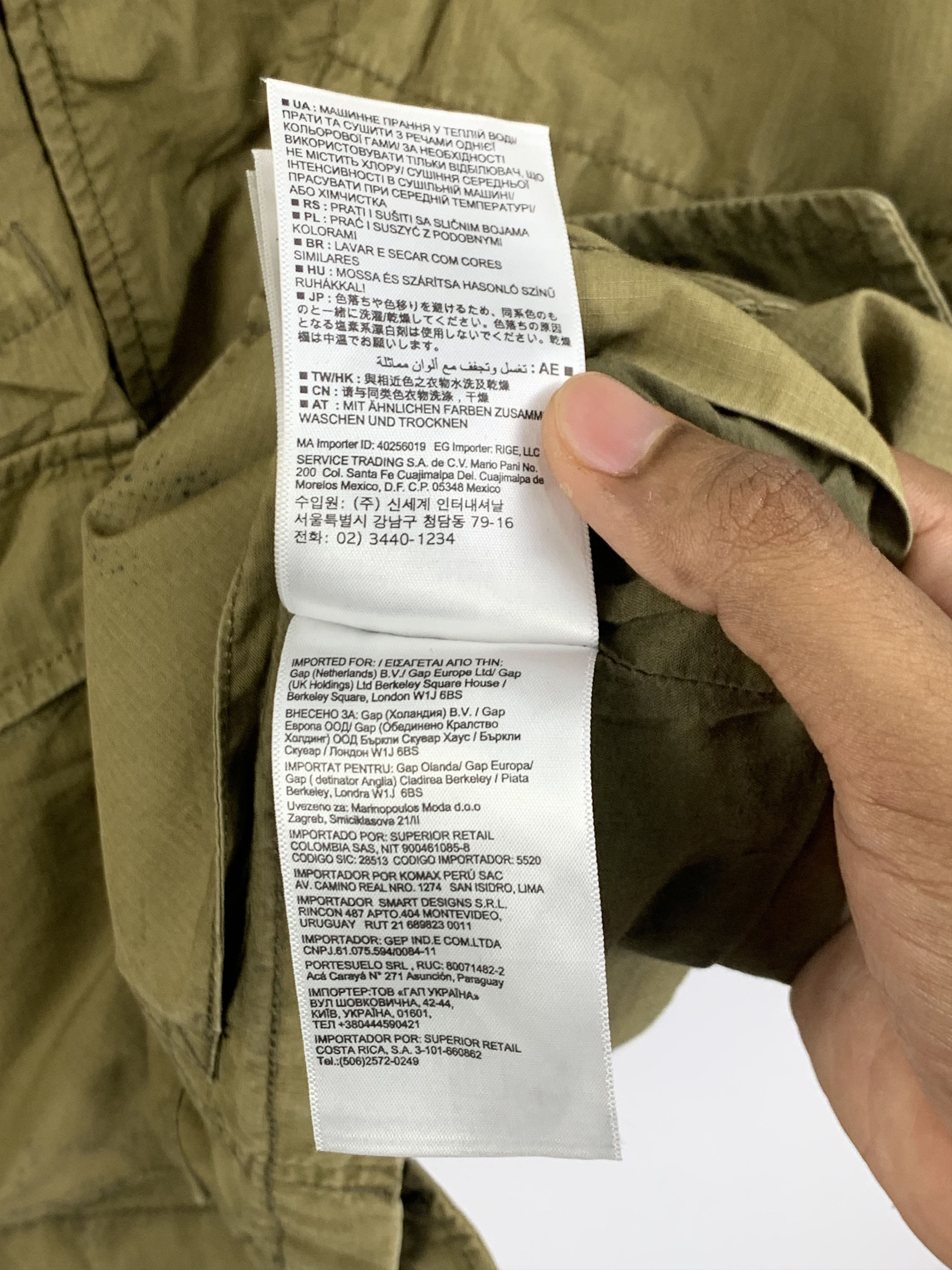 Gap Vintage Gap Multi Pocket Zip Up Flint Waxed Trucker Jacket Size US S / EU 44-46 / 1 - 16 Thumbnail