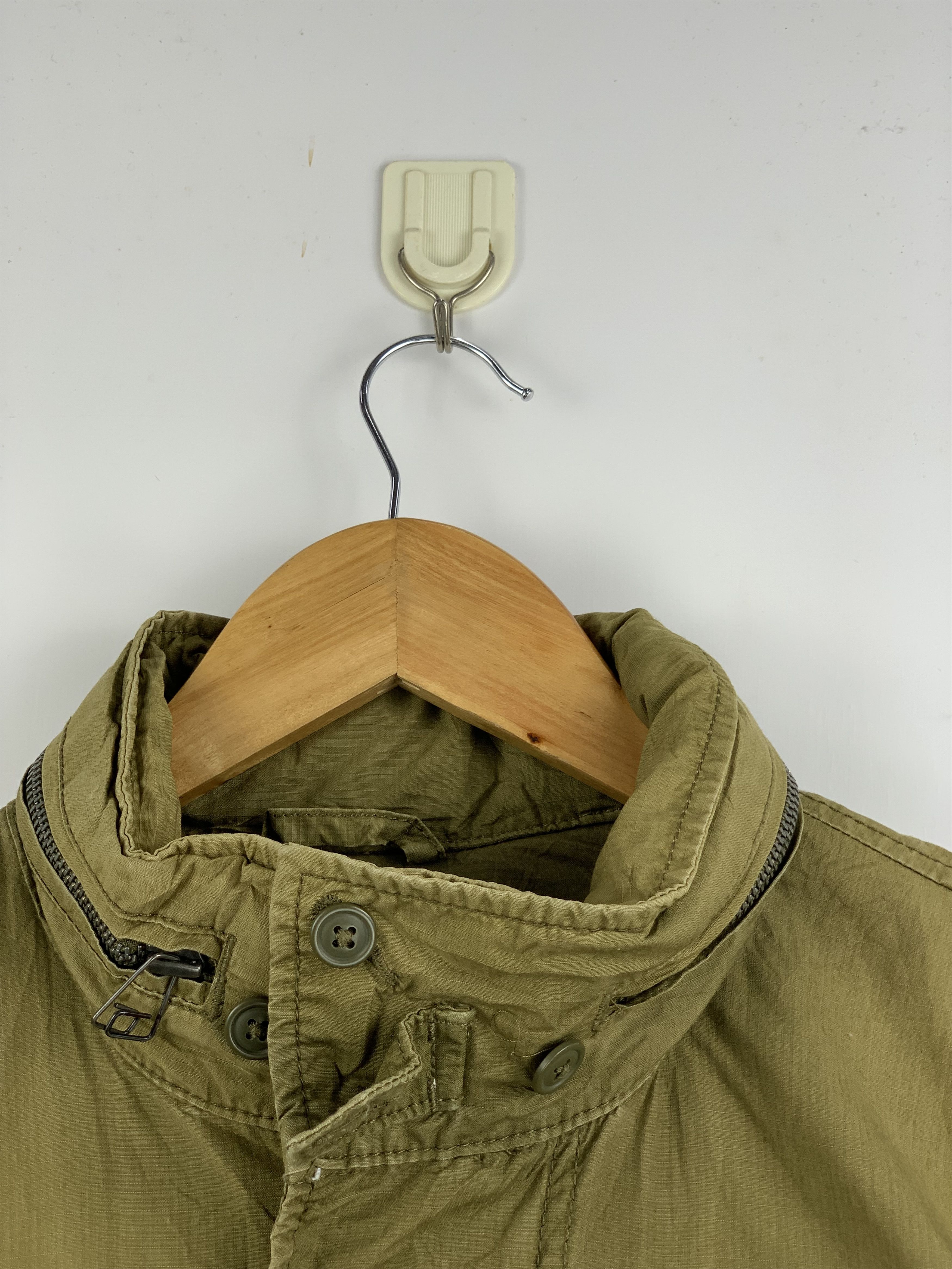 Gap Vintage Gap Multi Pocket Zip Up Flint Waxed Trucker Jacket Size US S / EU 44-46 / 1 - 2 Thumbnail