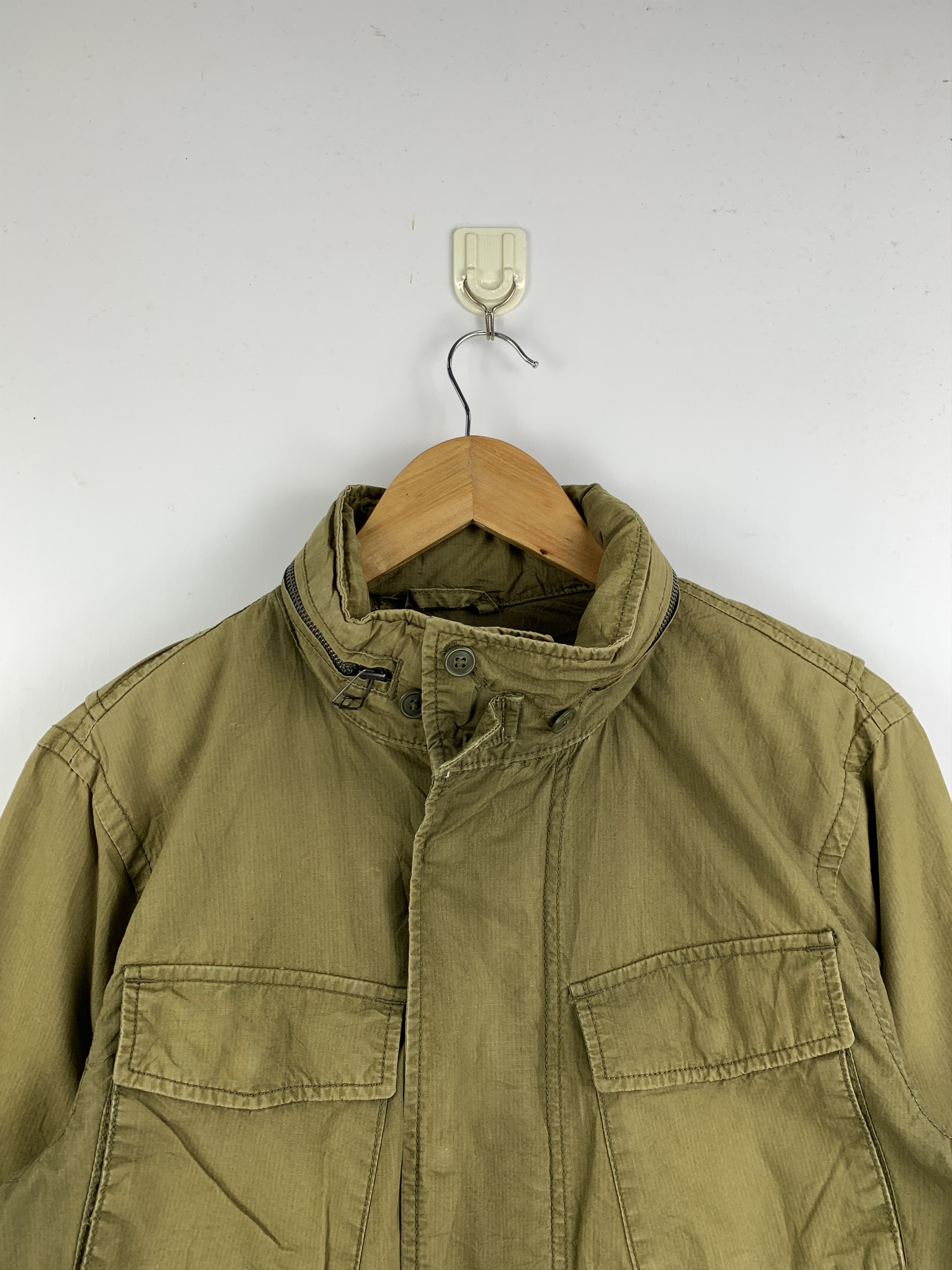 Gap Vintage Gap Multi Pocket Zip Up Flint Waxed Trucker Jacket Size US S / EU 44-46 / 1 - 3 Thumbnail