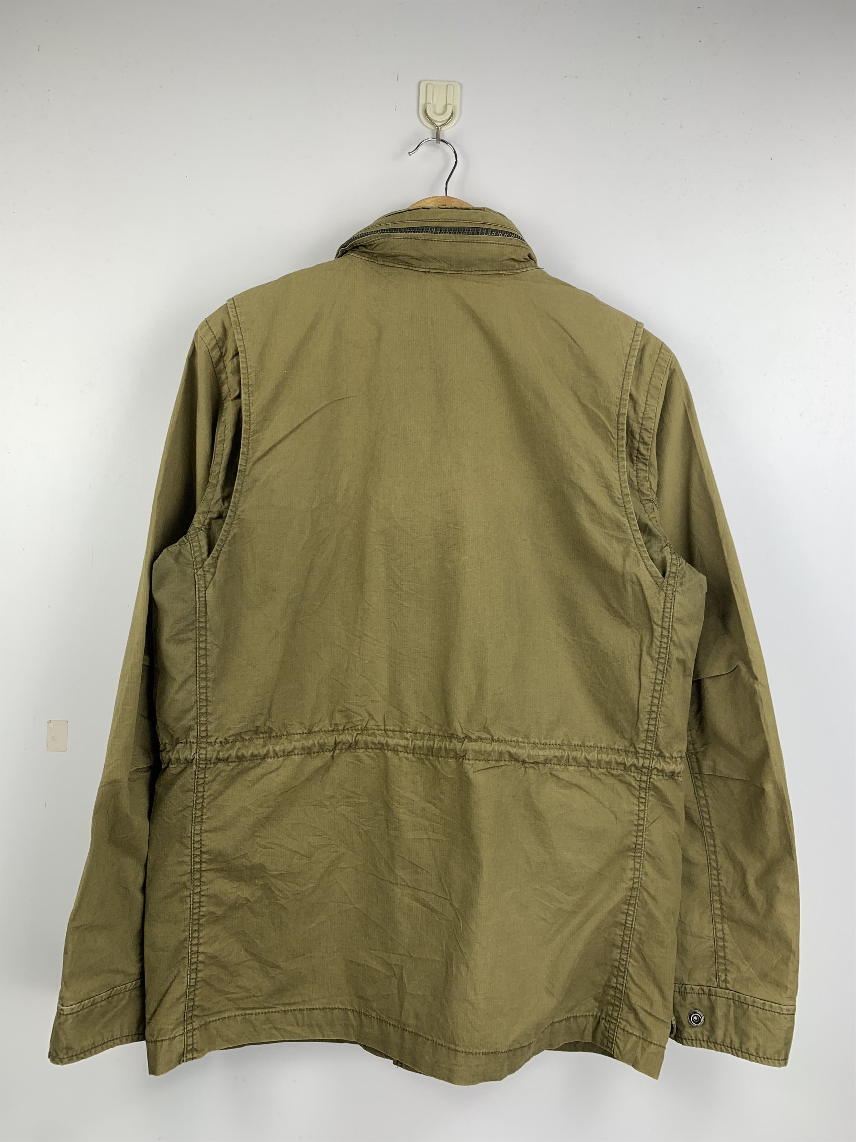 Gap Vintage Gap Multi Pocket Zip Up Flint Waxed Trucker Jacket Size US S / EU 44-46 / 1 - 6 Thumbnail