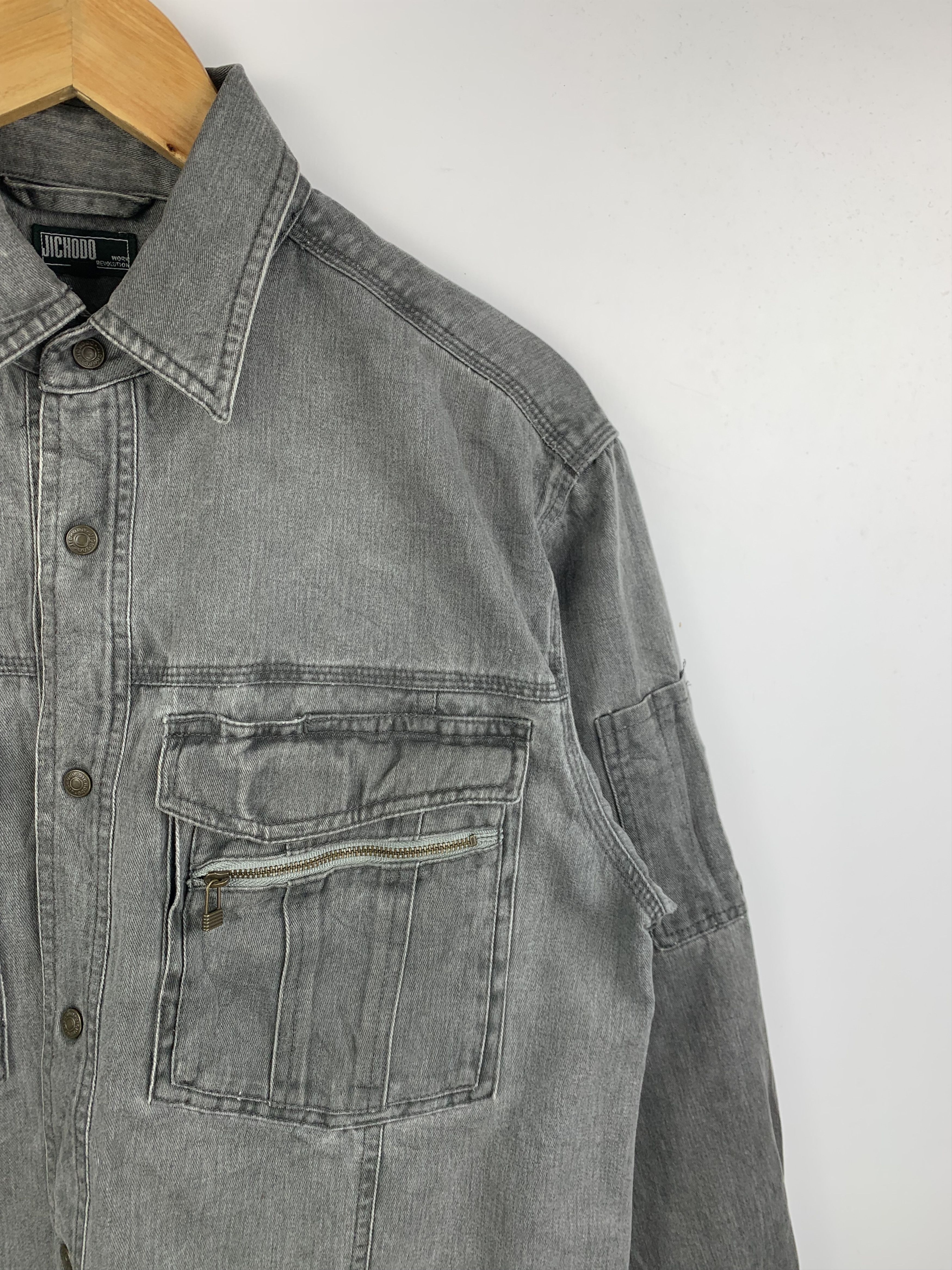 Japanese Brand Vintage JHICODO Button Up Long Sleeve Shirts Size US M / EU 48-50 / 2 - 4 Thumbnail