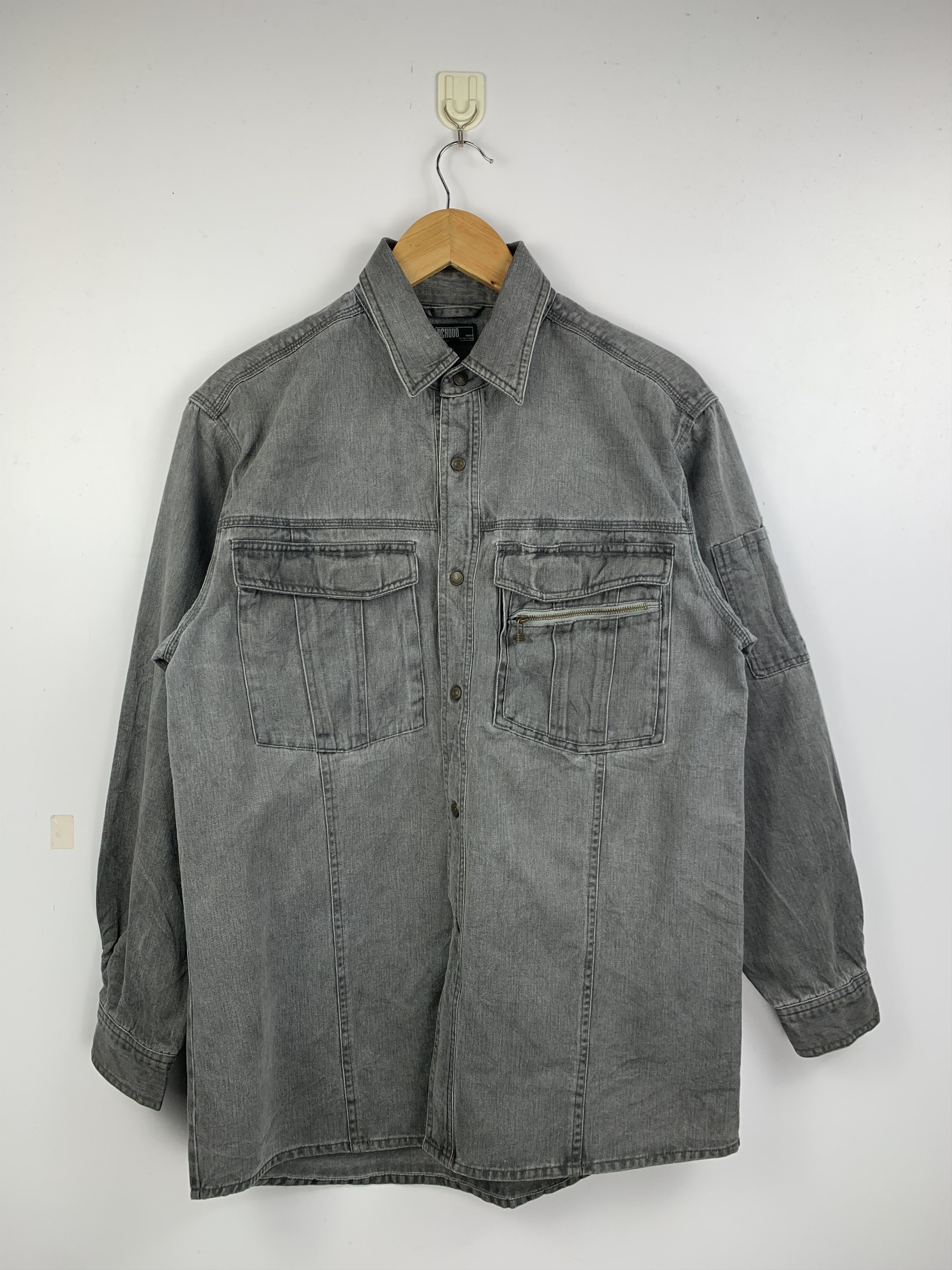 Japanese Brand Vintage JHICODO Button Up Long Sleeve Shirts Size US M / EU 48-50 / 2 - 1 Thumbnail