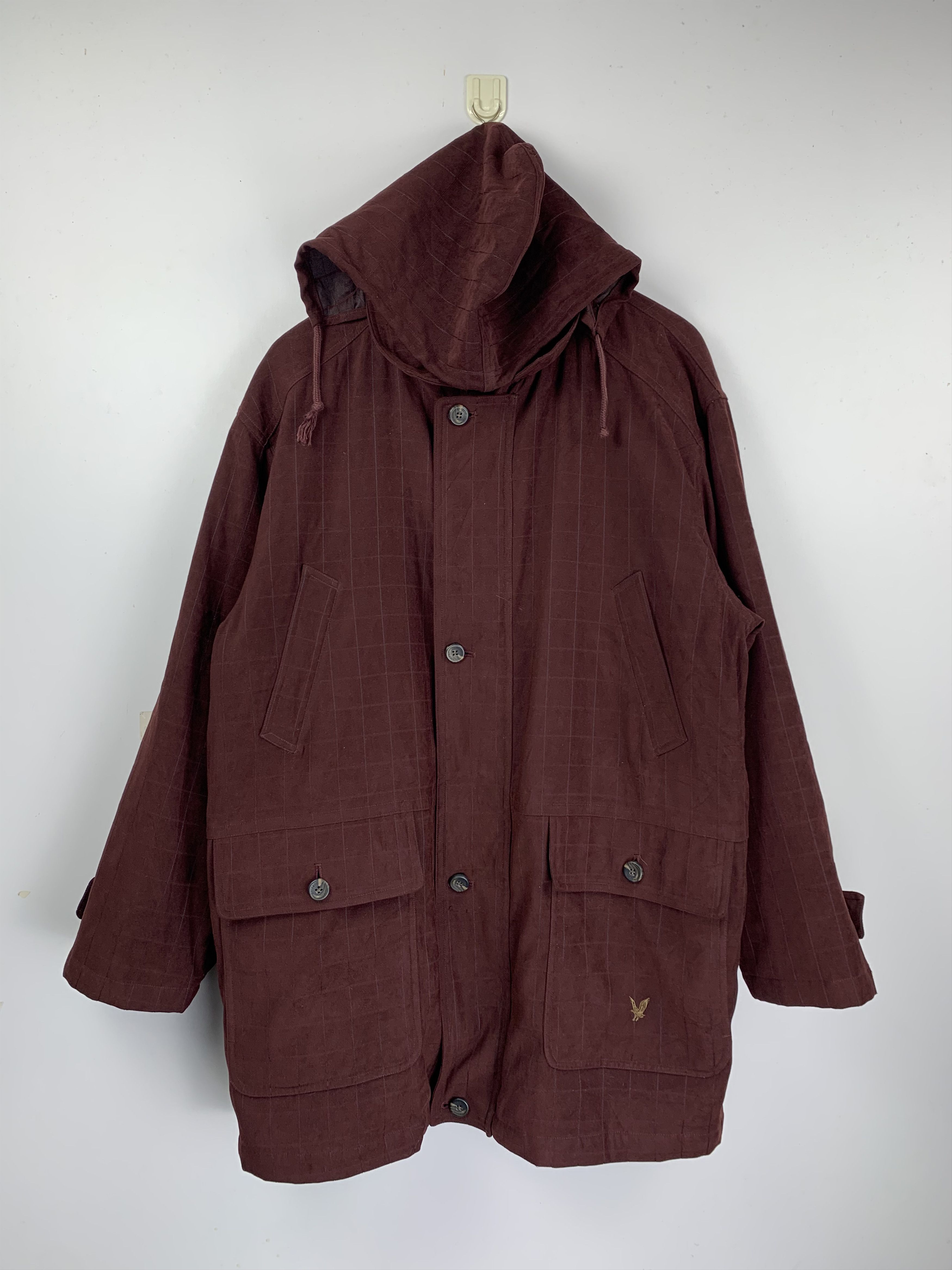 Lyle & Scott Vintage LYLE & SCOTT Quilted Hooded Field Jacket Size L / US 10 / IT 46 - 1 Thumbnail