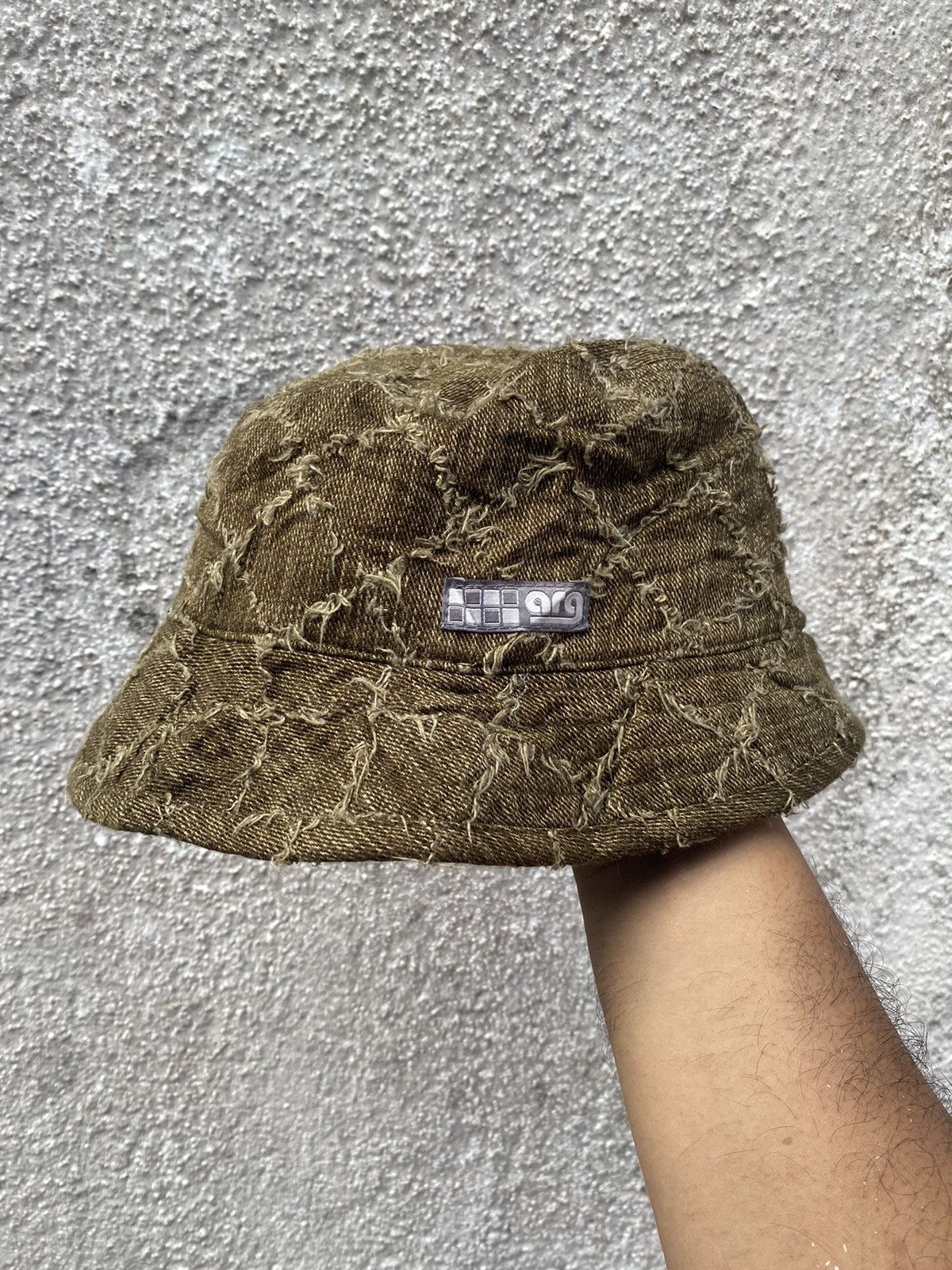 image of Vintage Distress Arbn Snowboard Bucket Hat in Army Green, Men's